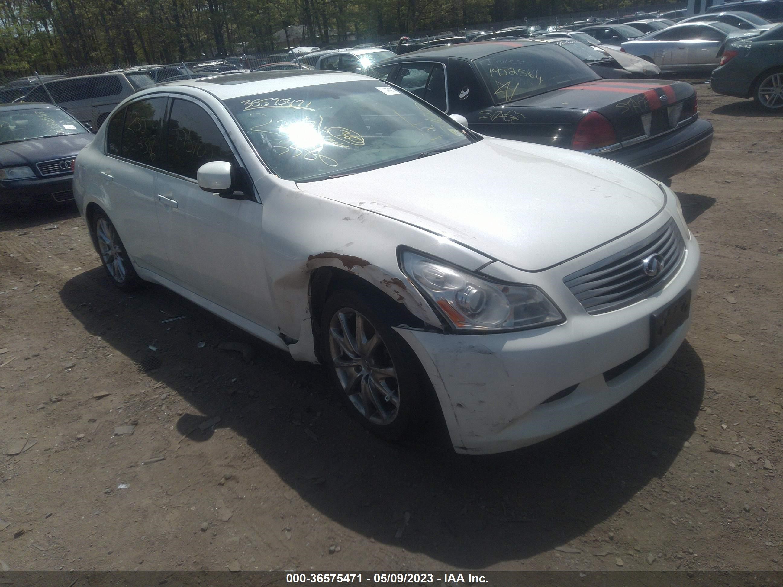 infiniti g 2008 jnkbv61e78m223985