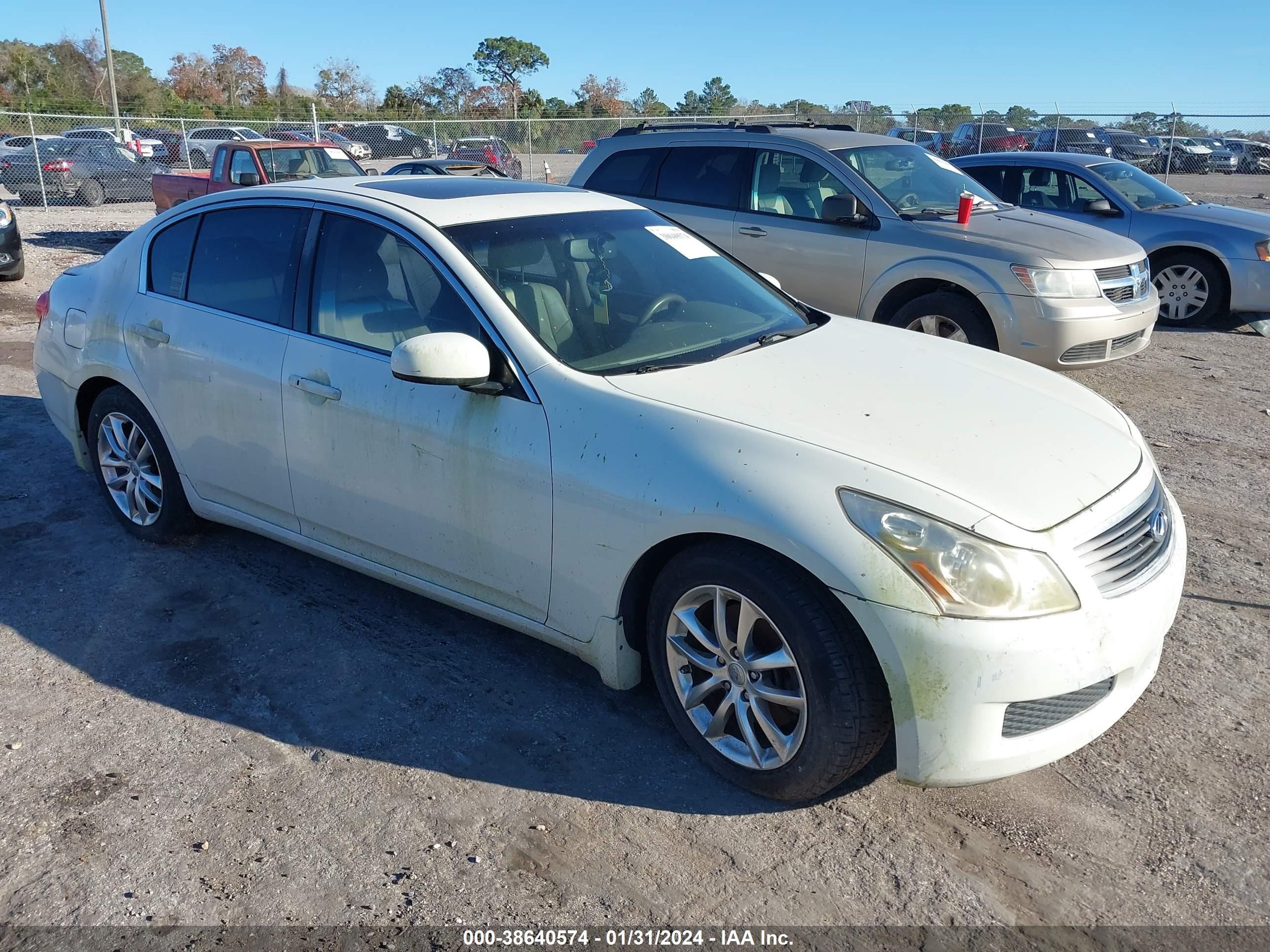 infiniti g 2008 jnkbv61e78m226983