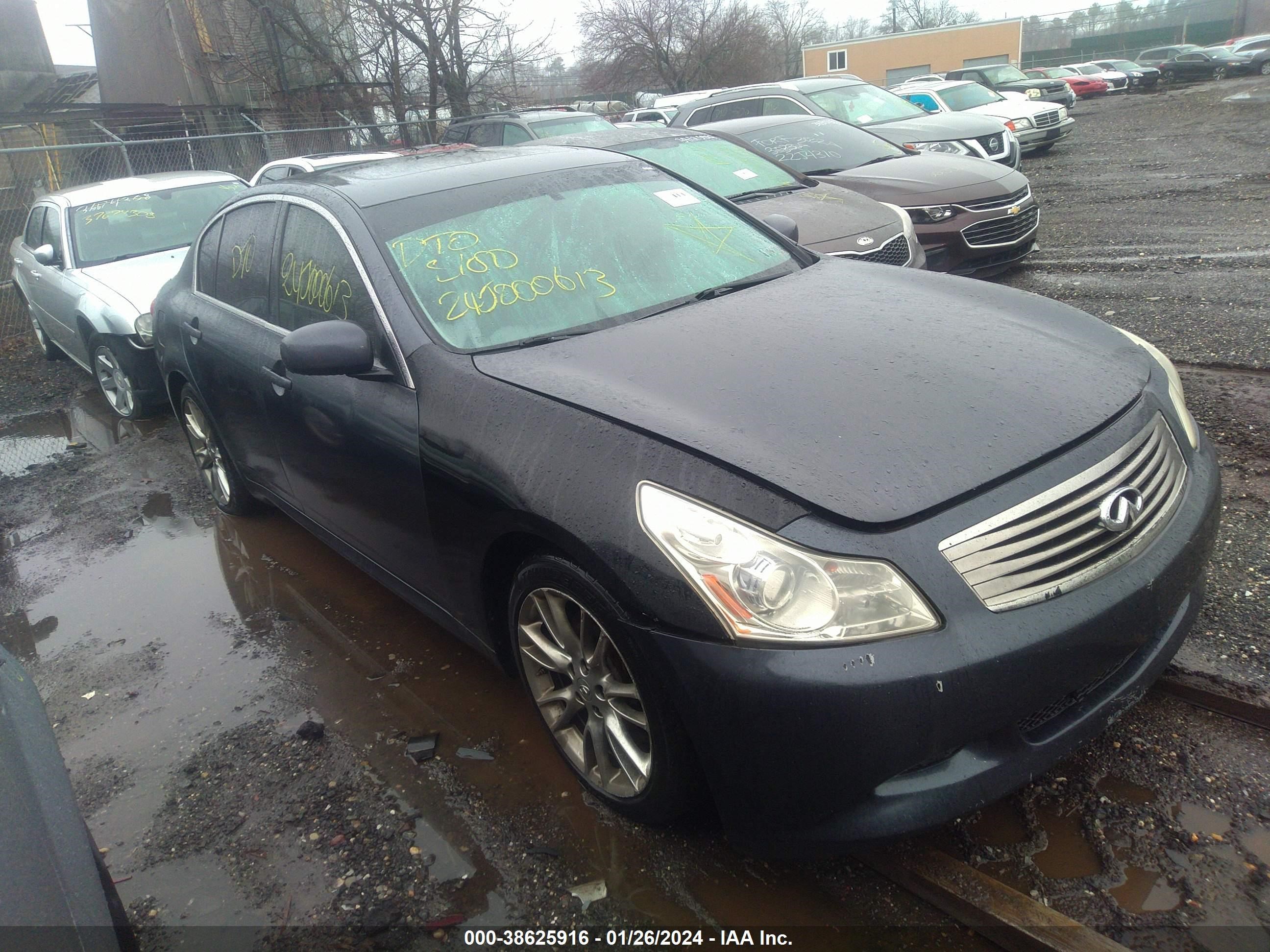 infiniti g 2008 jnkbv61e78m227695