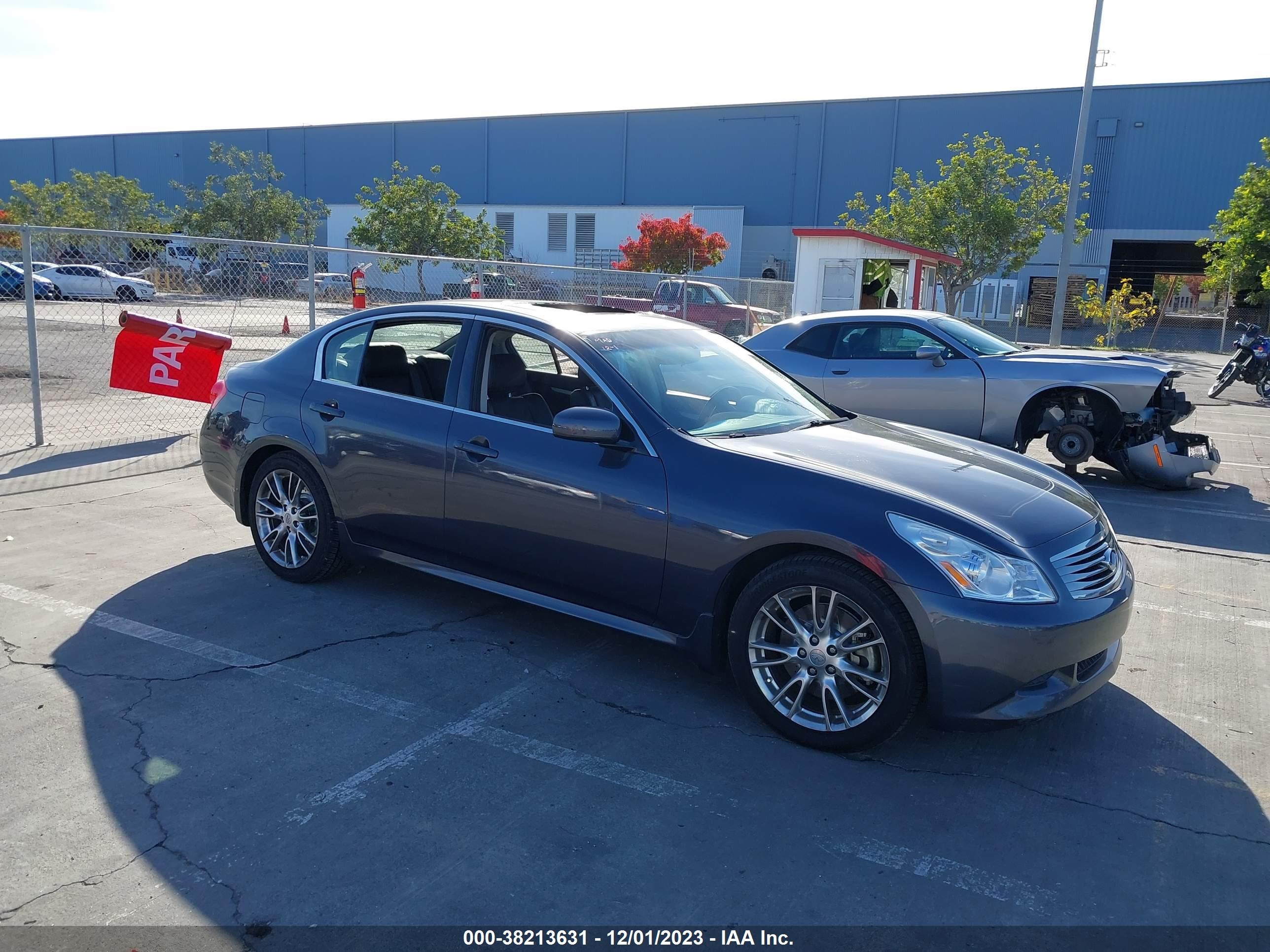 infiniti g 2007 jnkbv61e87m704990