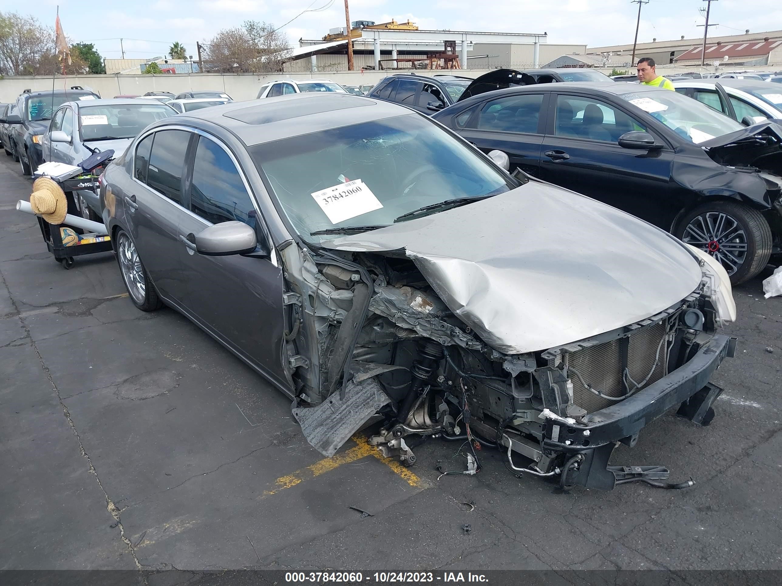 infiniti g 2007 jnkbv61e87m716931