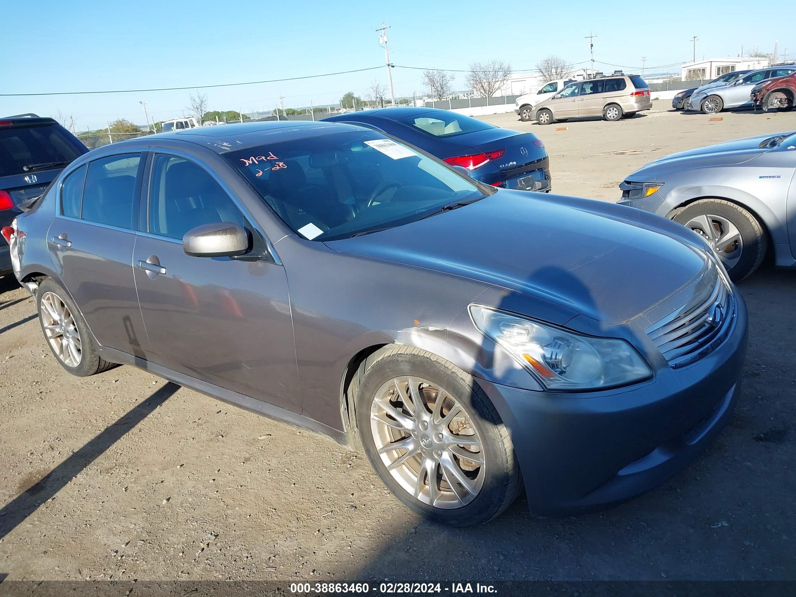 infiniti g 2007 jnkbv61e87m718937