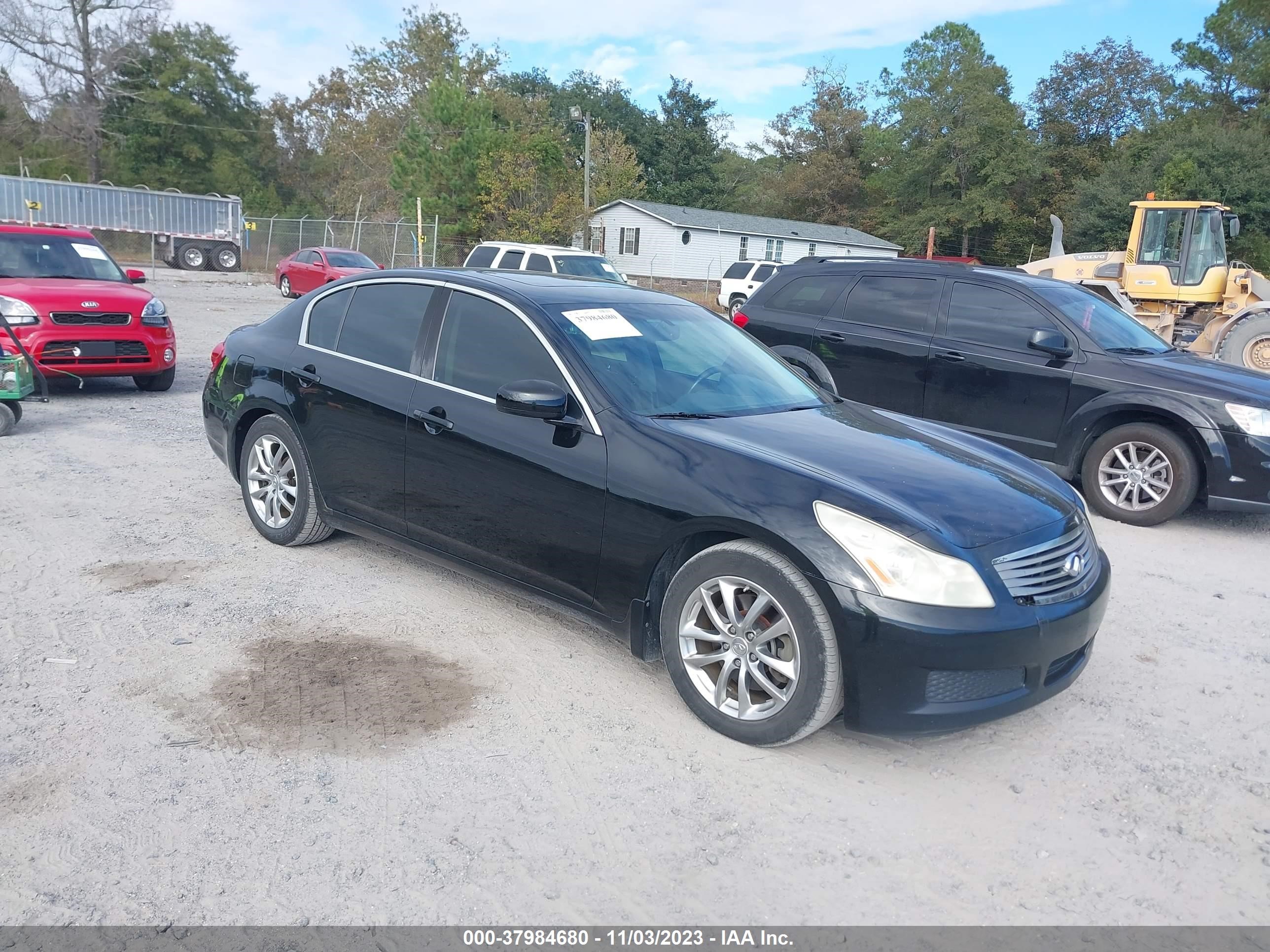 infiniti g 2008 jnkbv61e88m219332