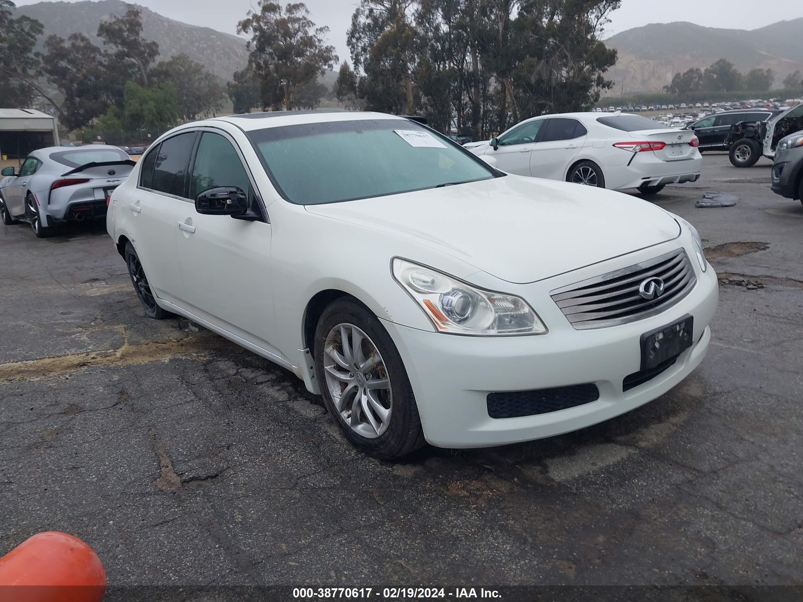 infiniti g 2008 jnkbv61e88m225650