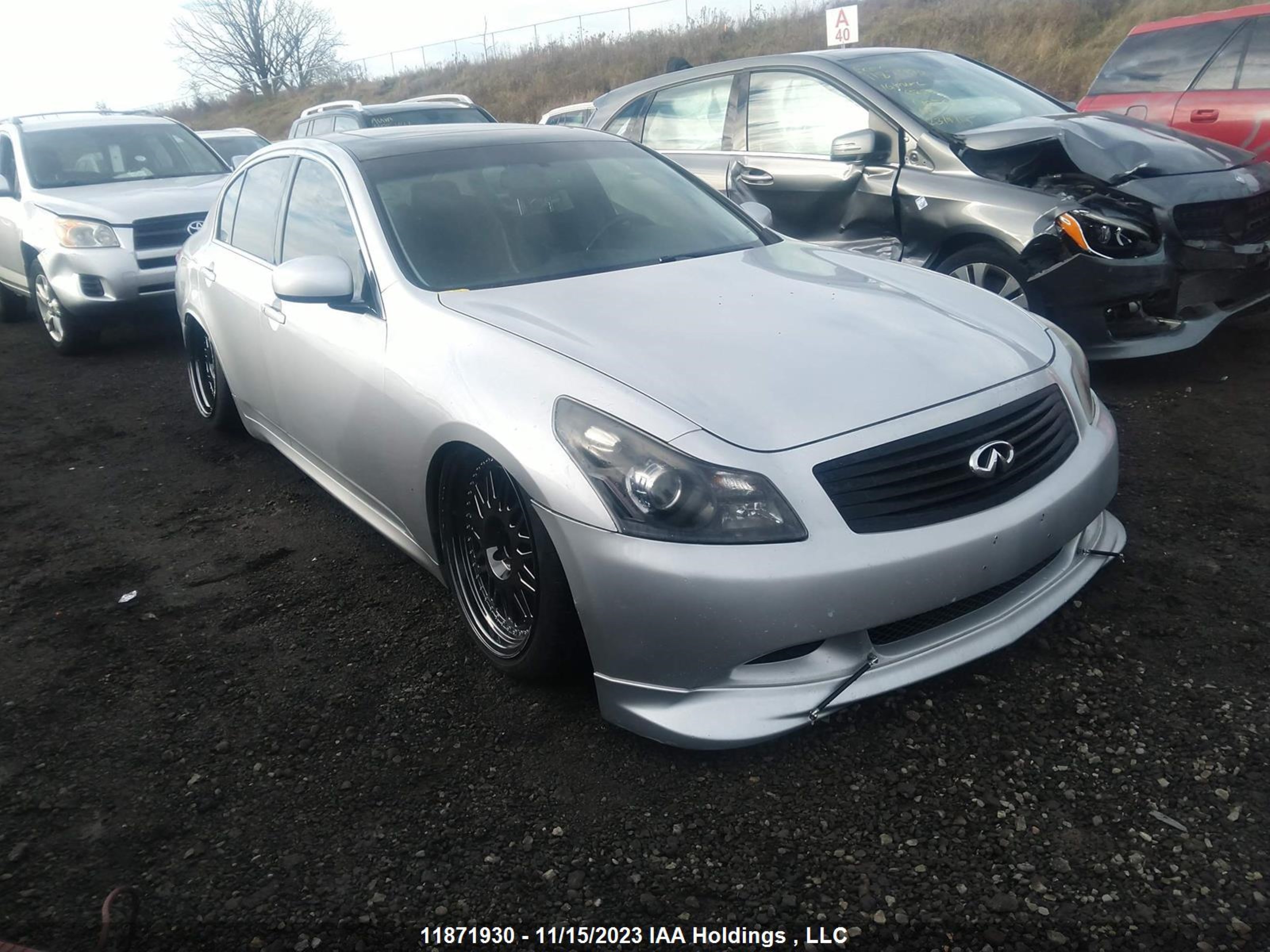 infiniti g 2007 jnkbv61e97m704500