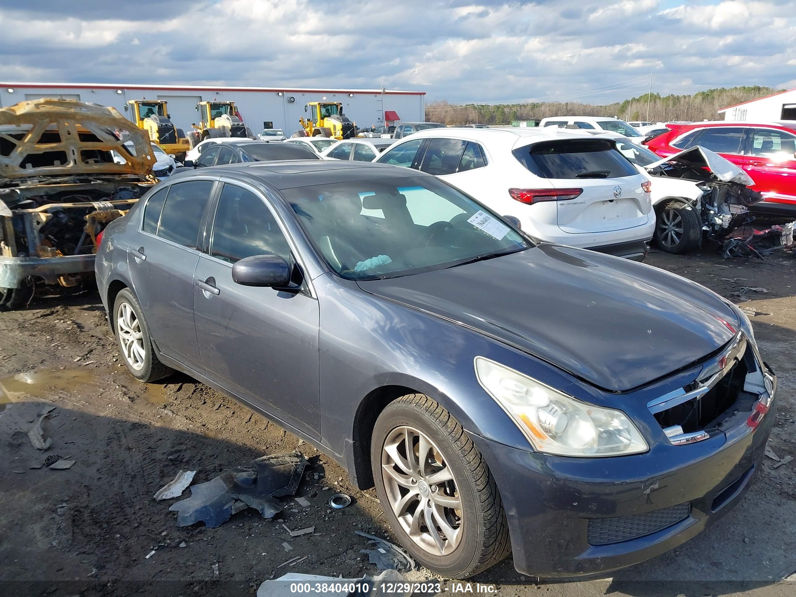 infiniti g 2008 jnkbv61f08m266556