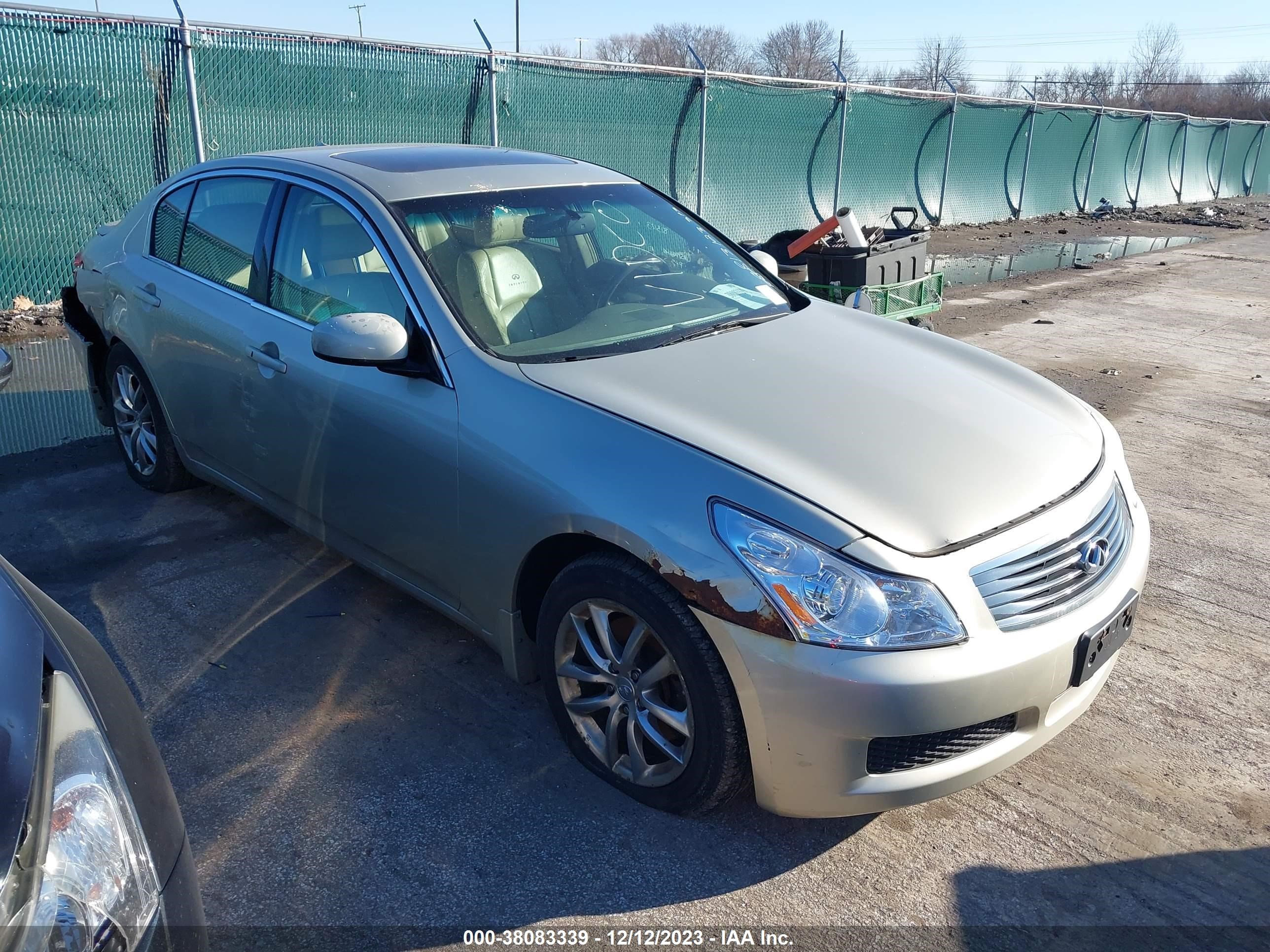 infiniti g 2007 jnkbv61f17m813123