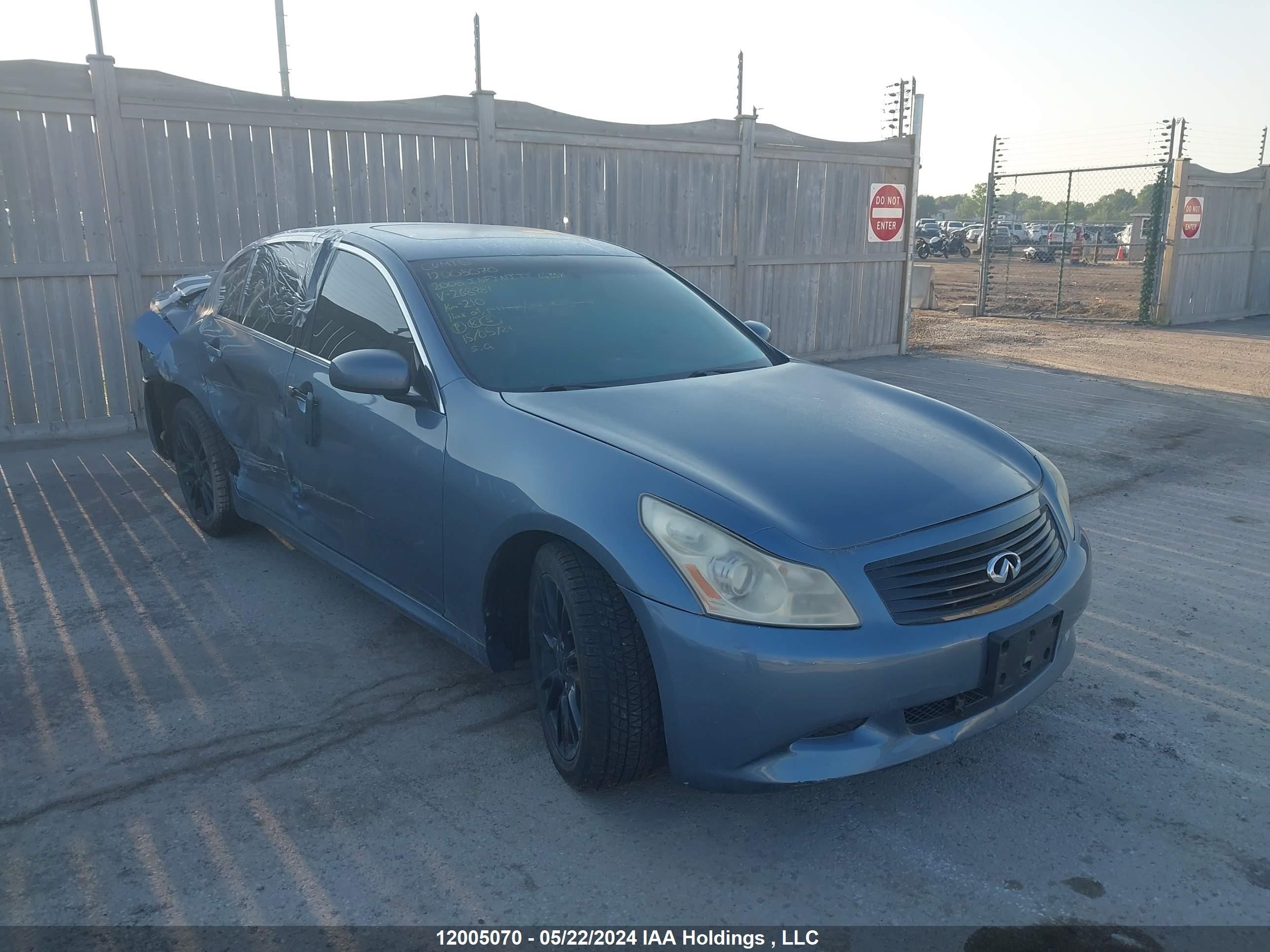 infiniti  2008 jnkbv61f38m268981