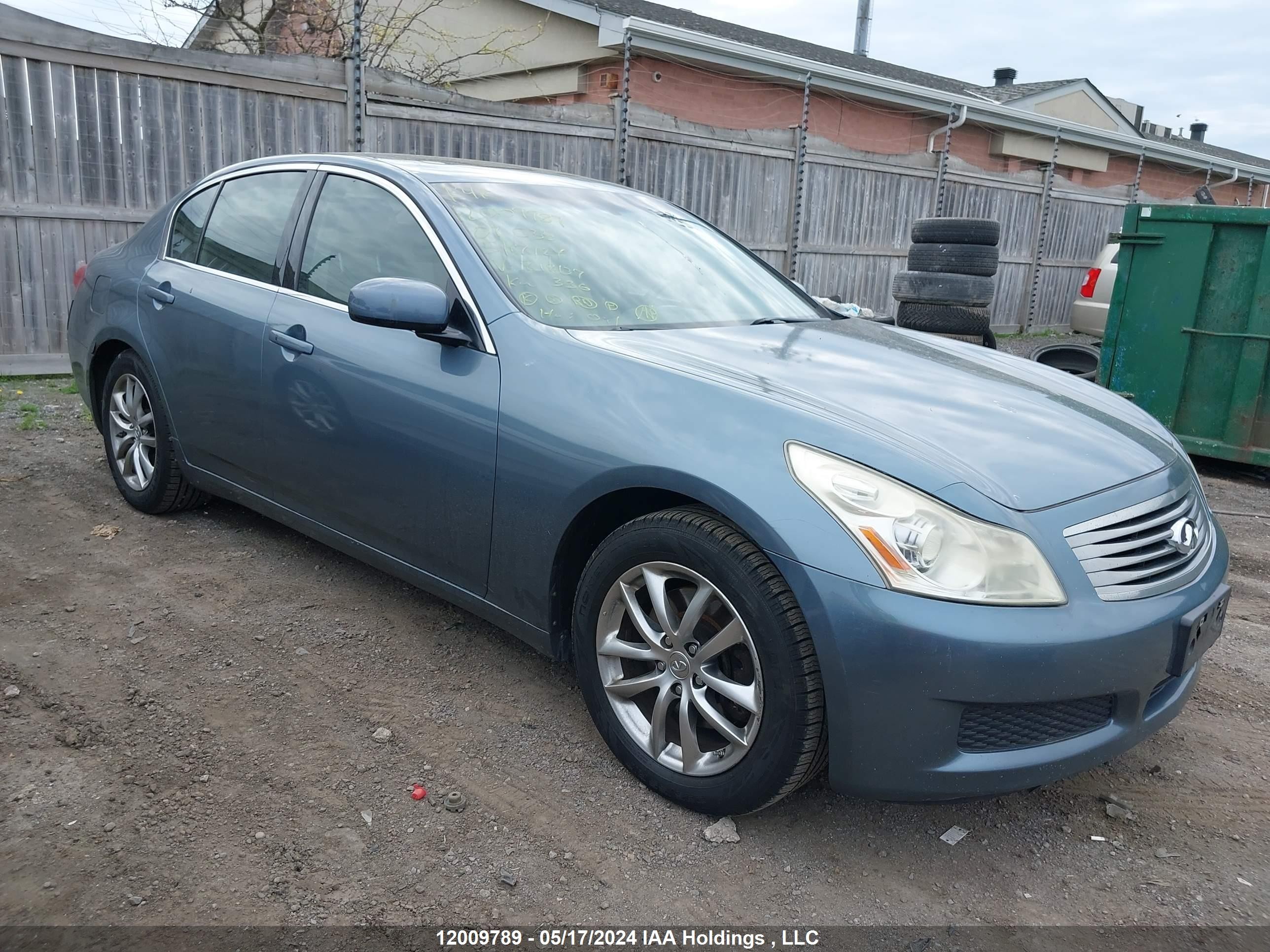 infiniti g 2007 jnkbv61f47m818137