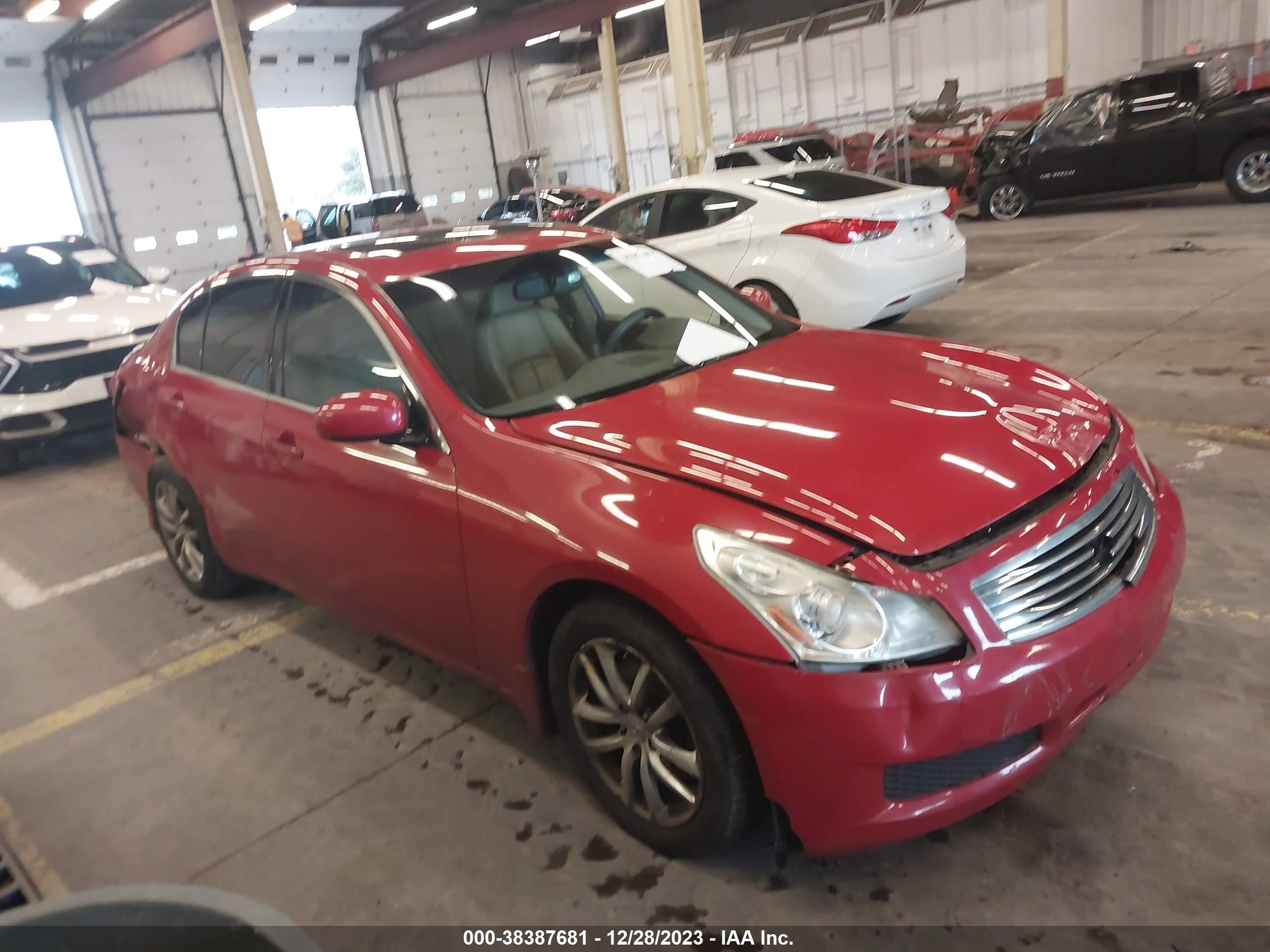 infiniti g 2008 jnkbv61f48m254118