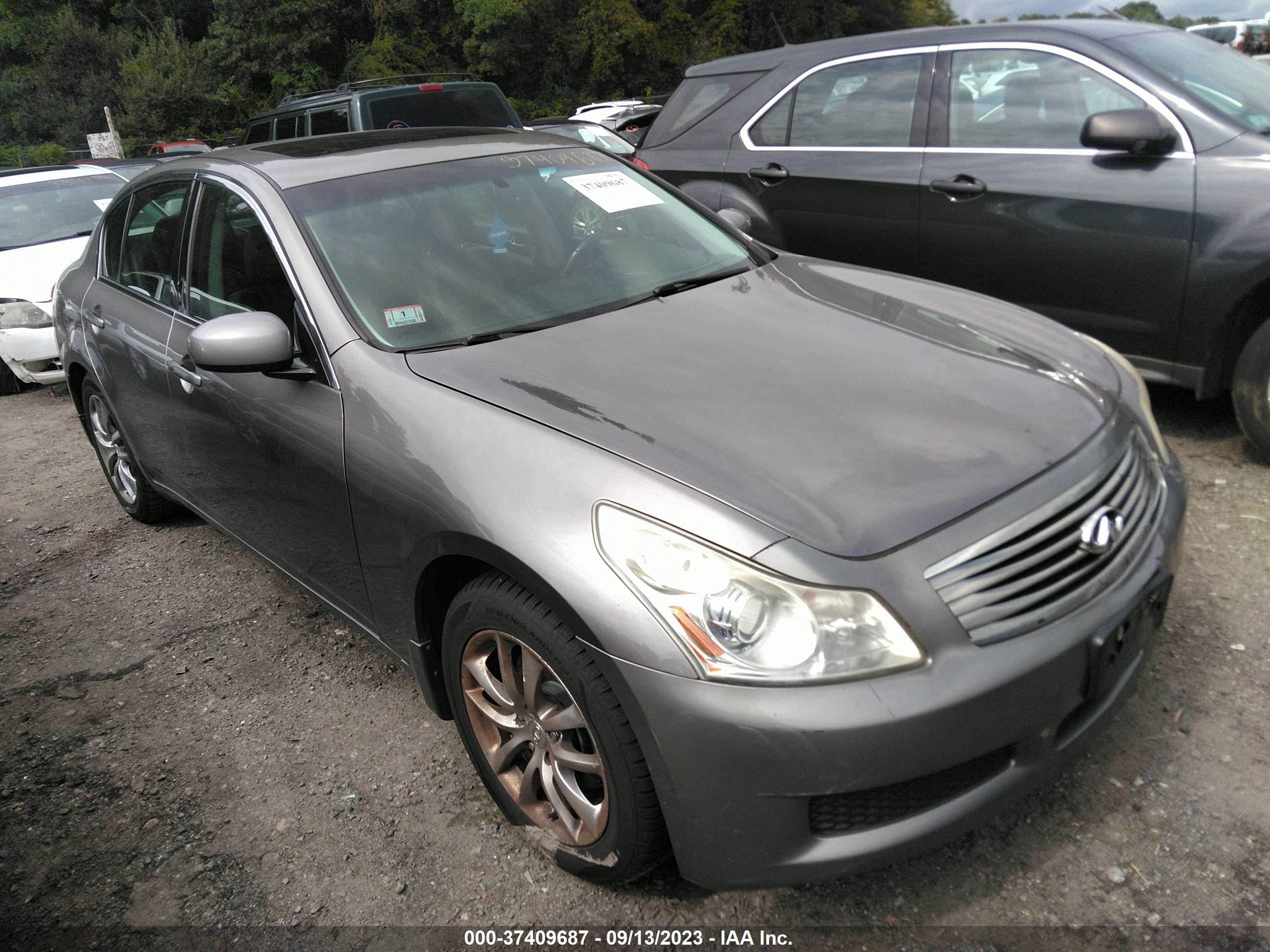 infiniti g 2008 jnkbv61f58m276533