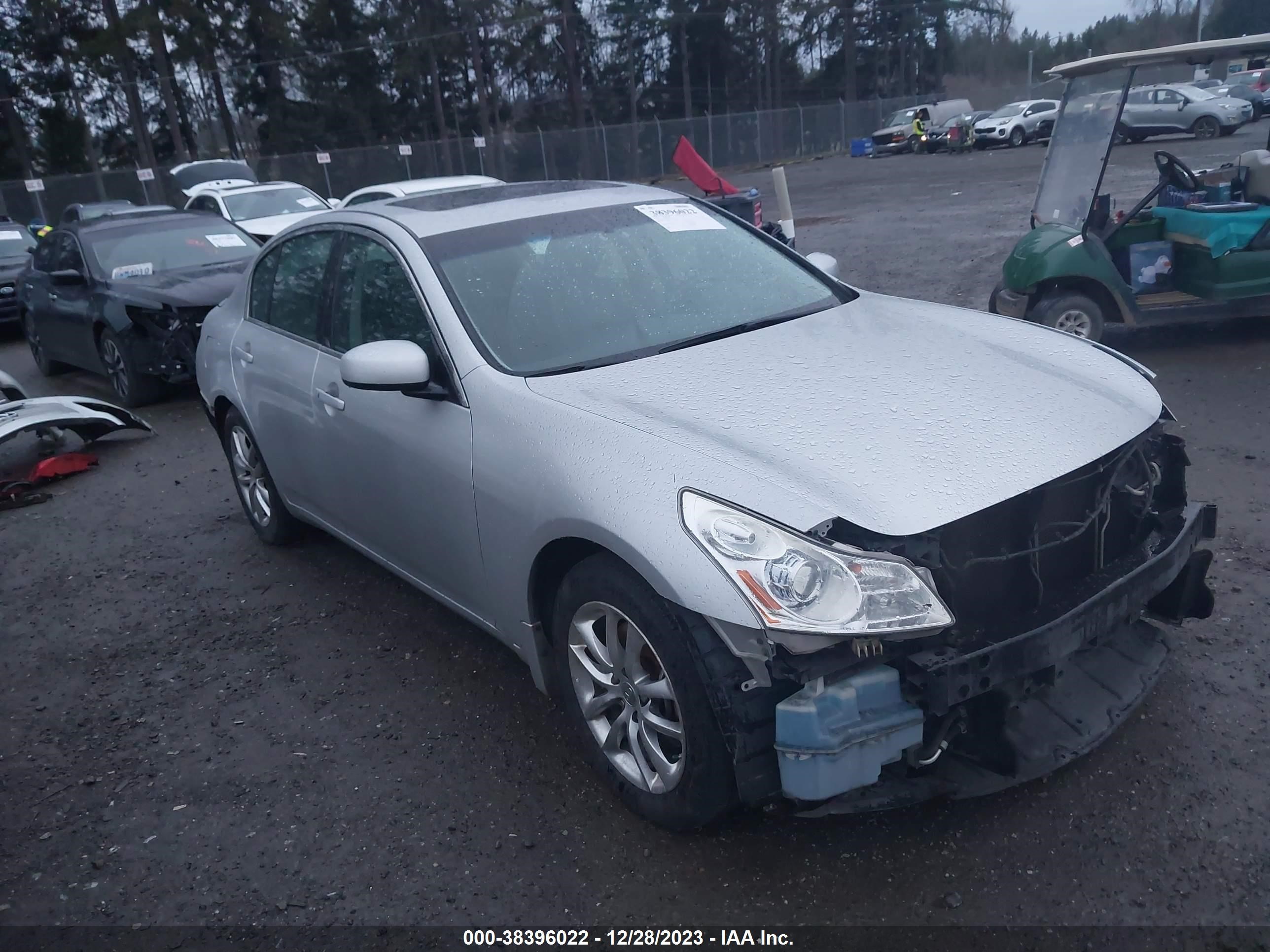 infiniti g 2007 jnkbv61f67m805132