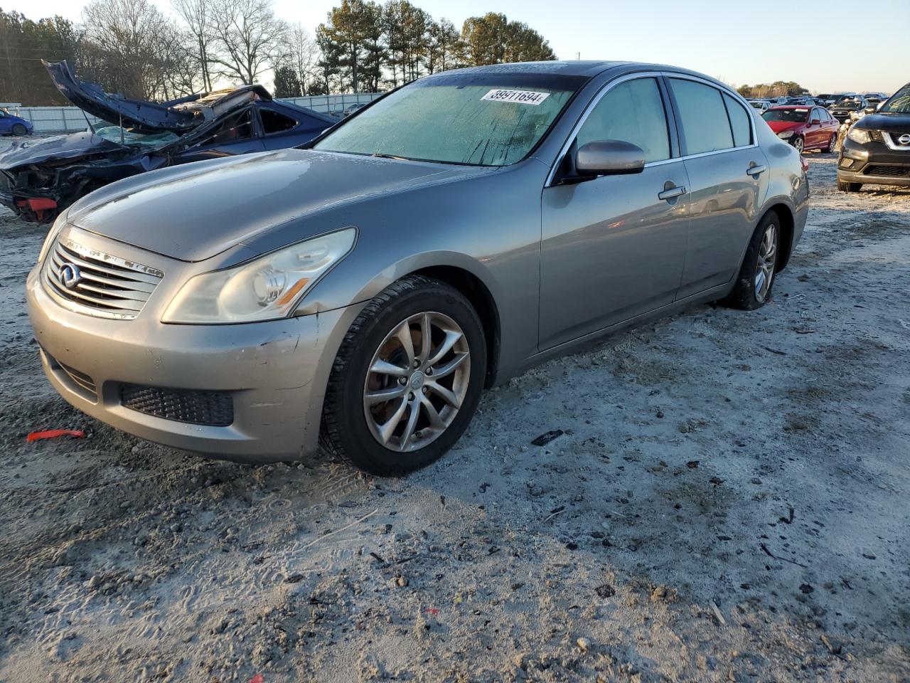 infiniti g 2008 jnkbv61f68m258252