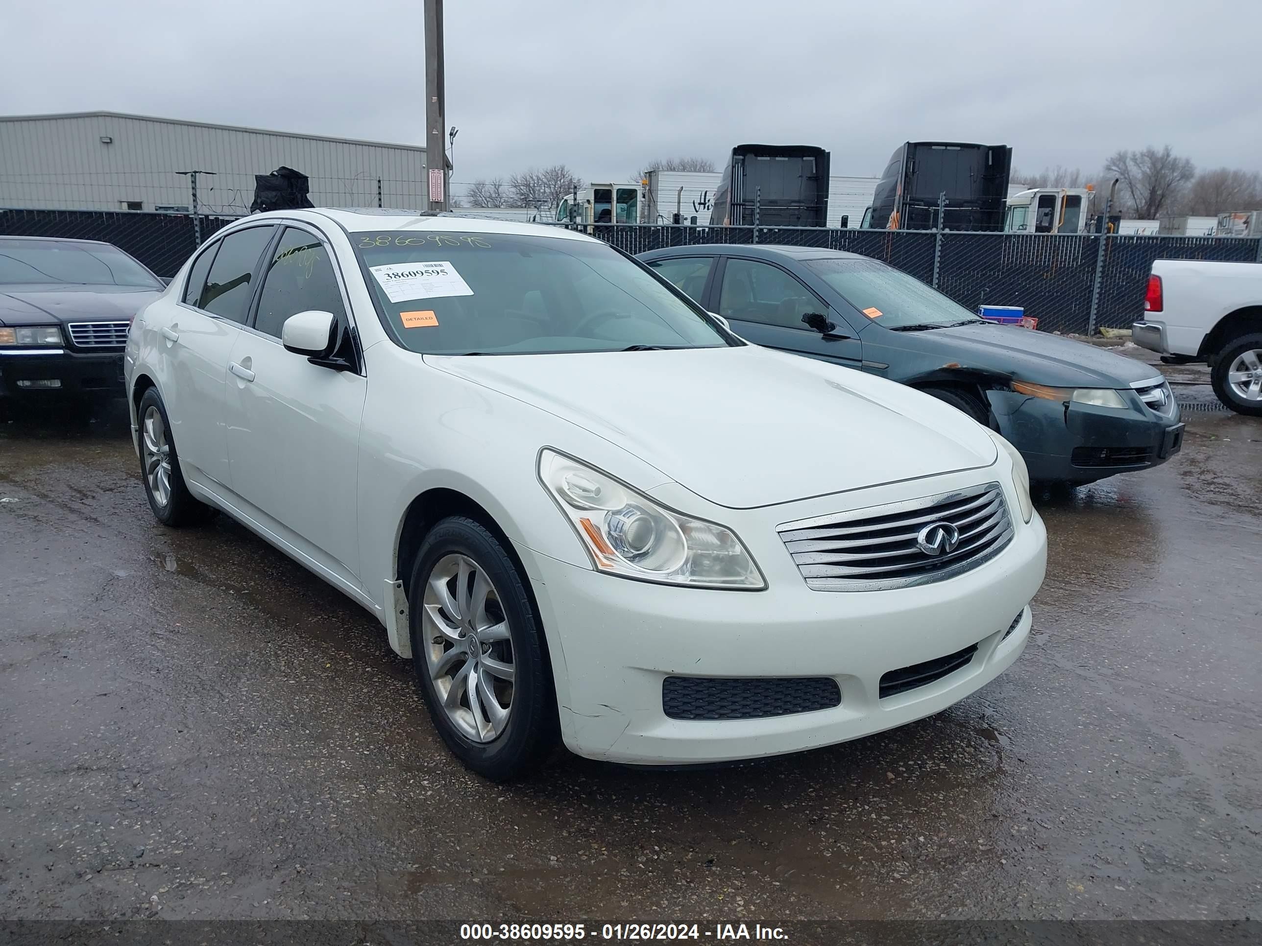 infiniti g 2007 jnkbv61fx7m805442