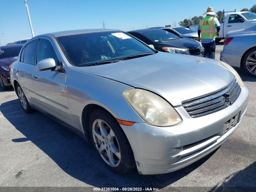 infiniti g 2003 jnkcv51e03m315589