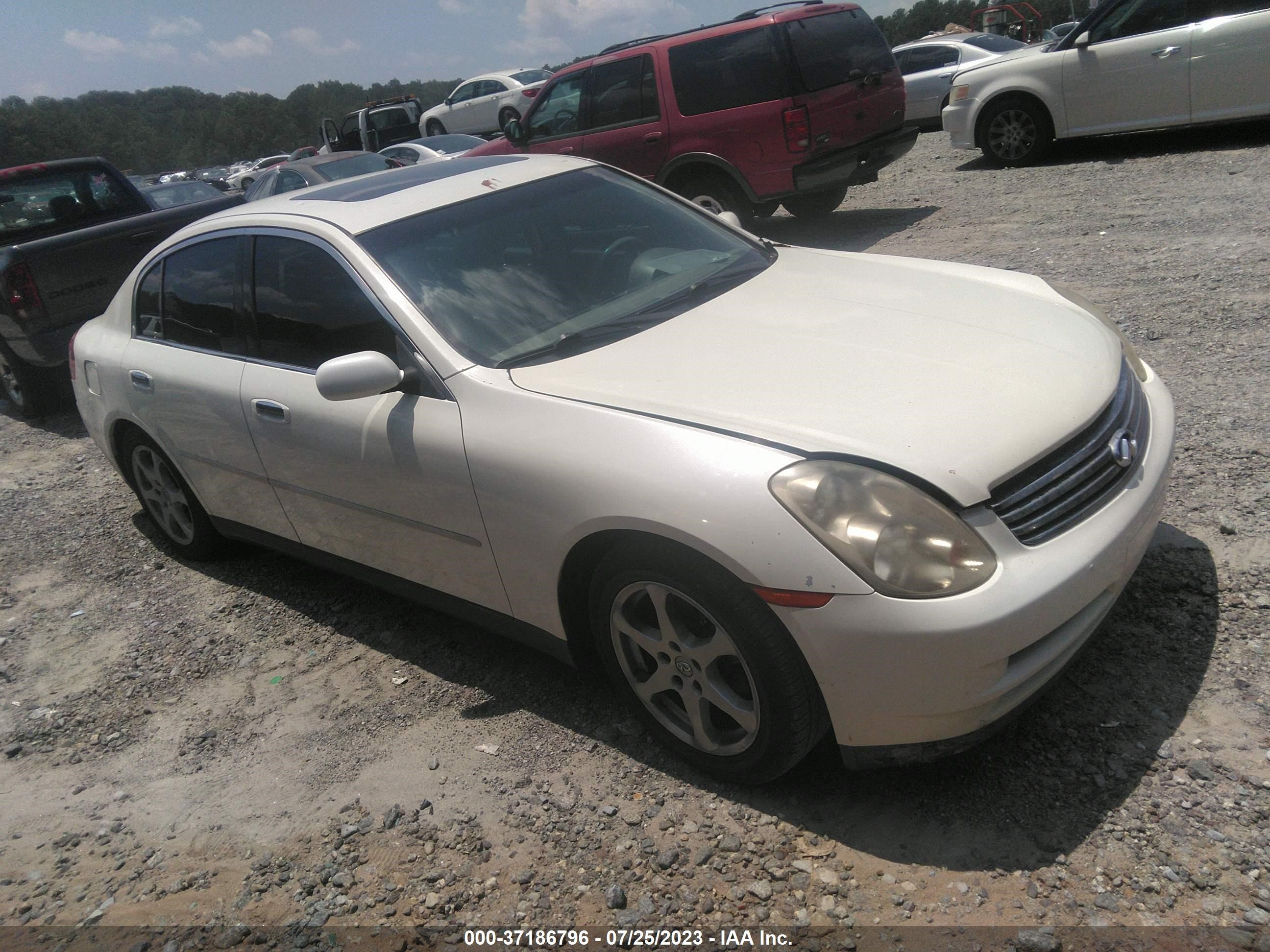 infiniti g 2003 jnkcv51e03m331890