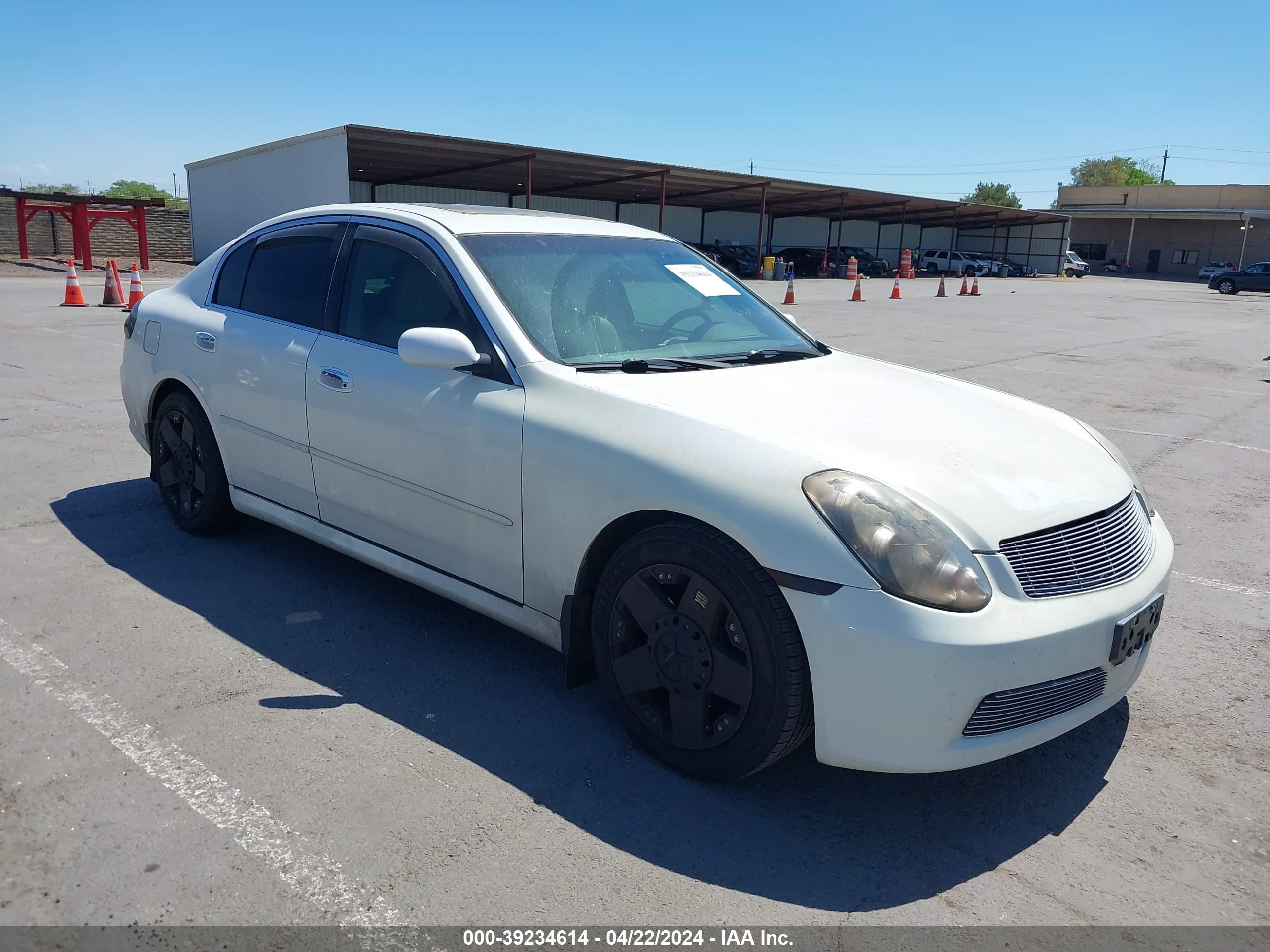 infiniti g 2005 jnkcv51e05m203605