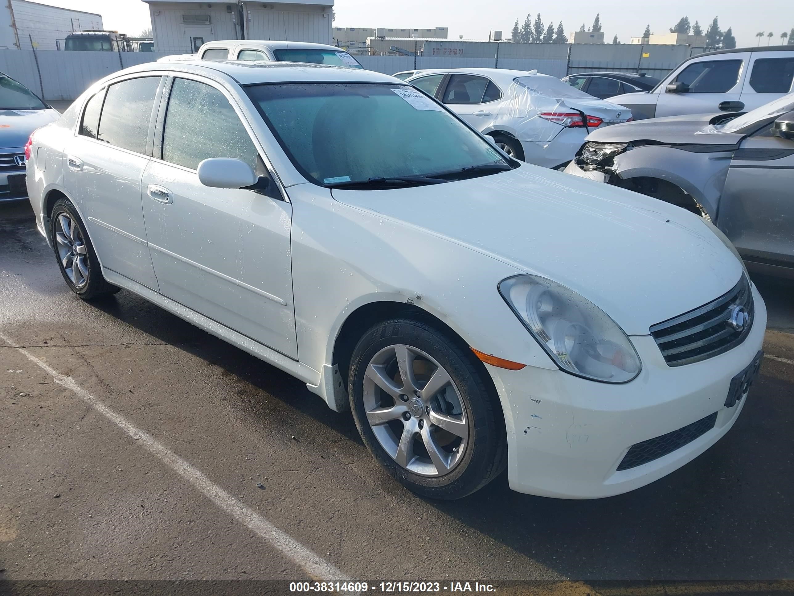 infiniti g 2006 jnkcv51e16m517930