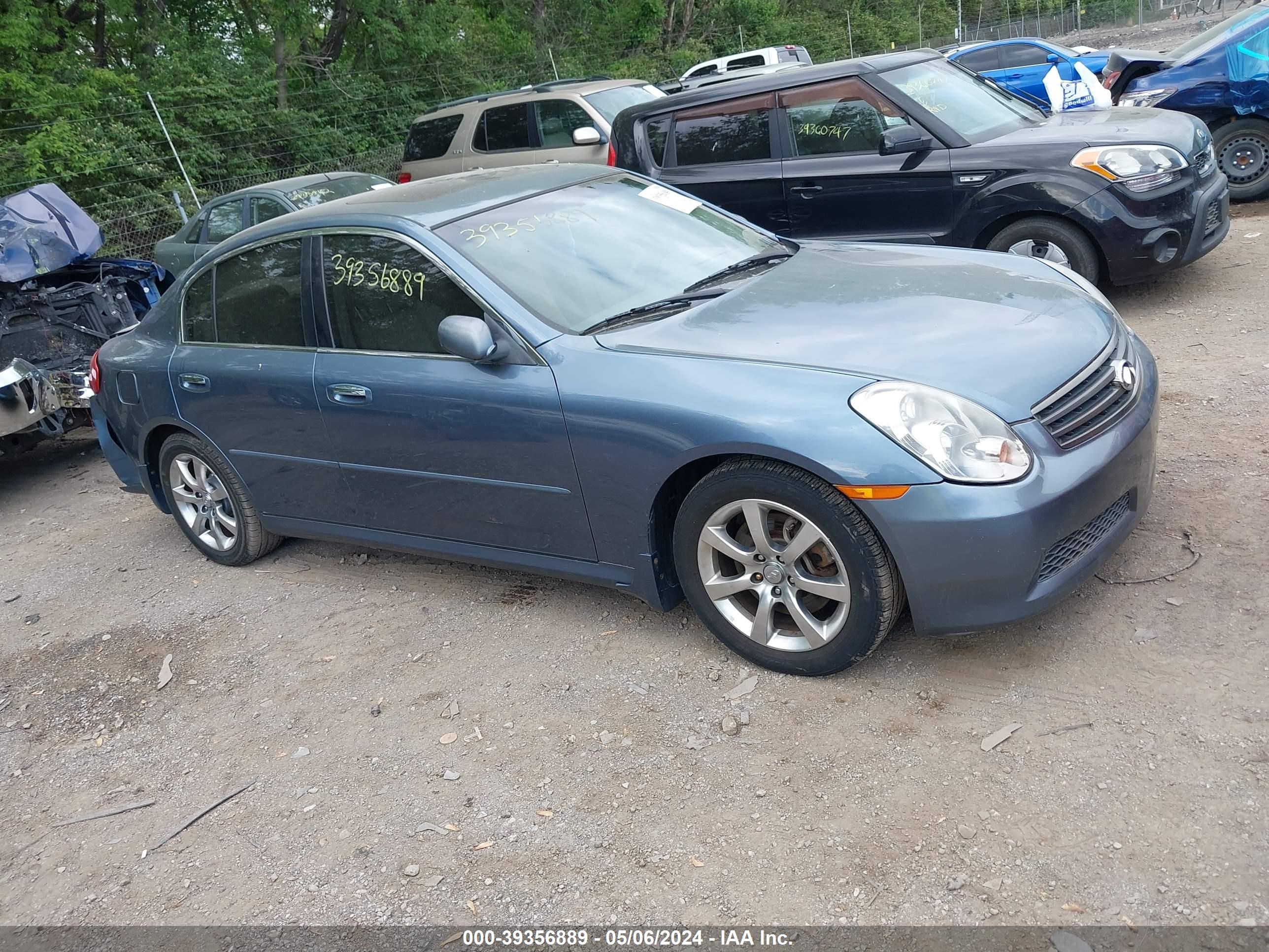 infiniti g 2006 jnkcv51e26m501011