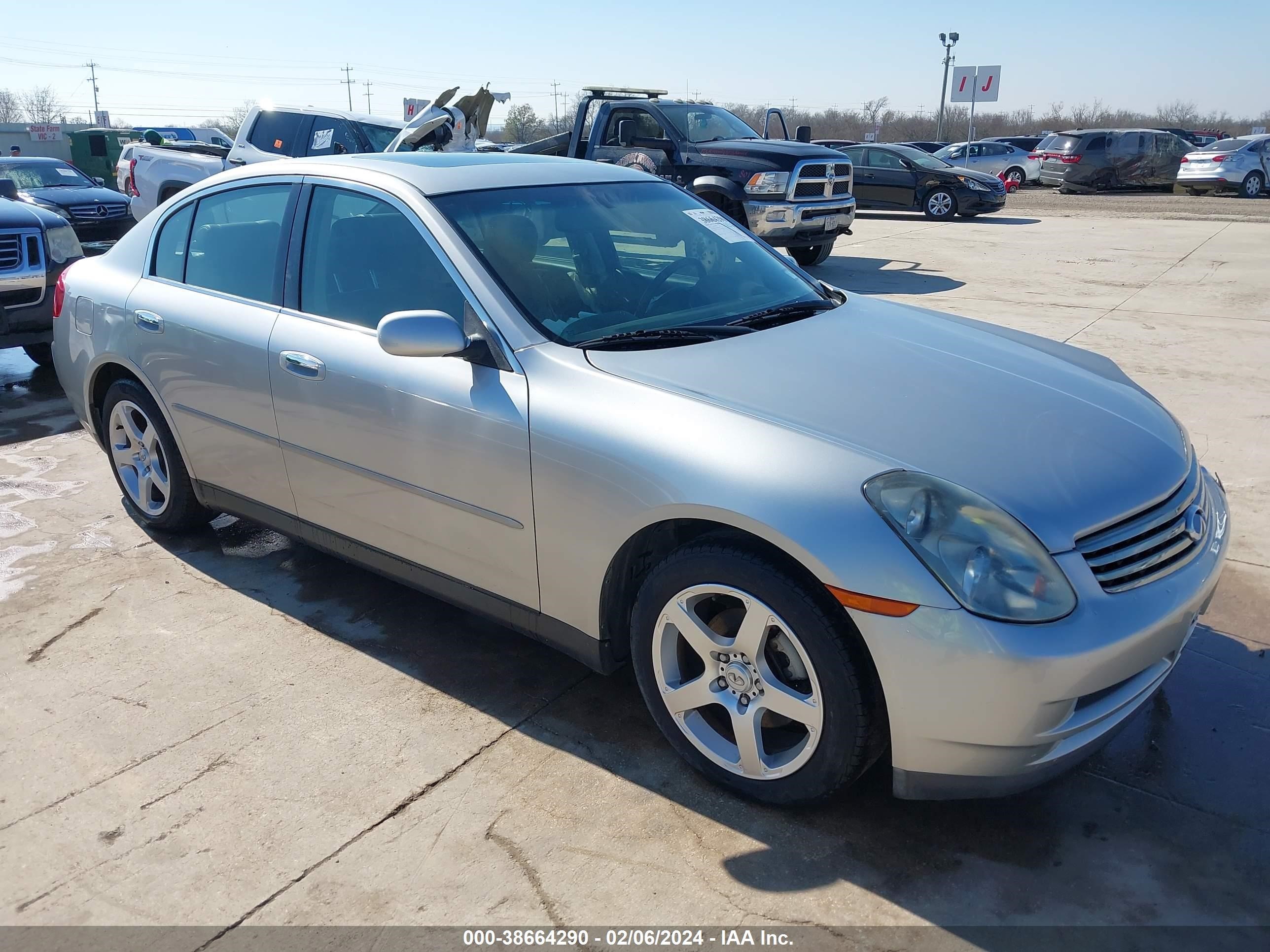 infiniti g 2003 jnkcv51e53m314969