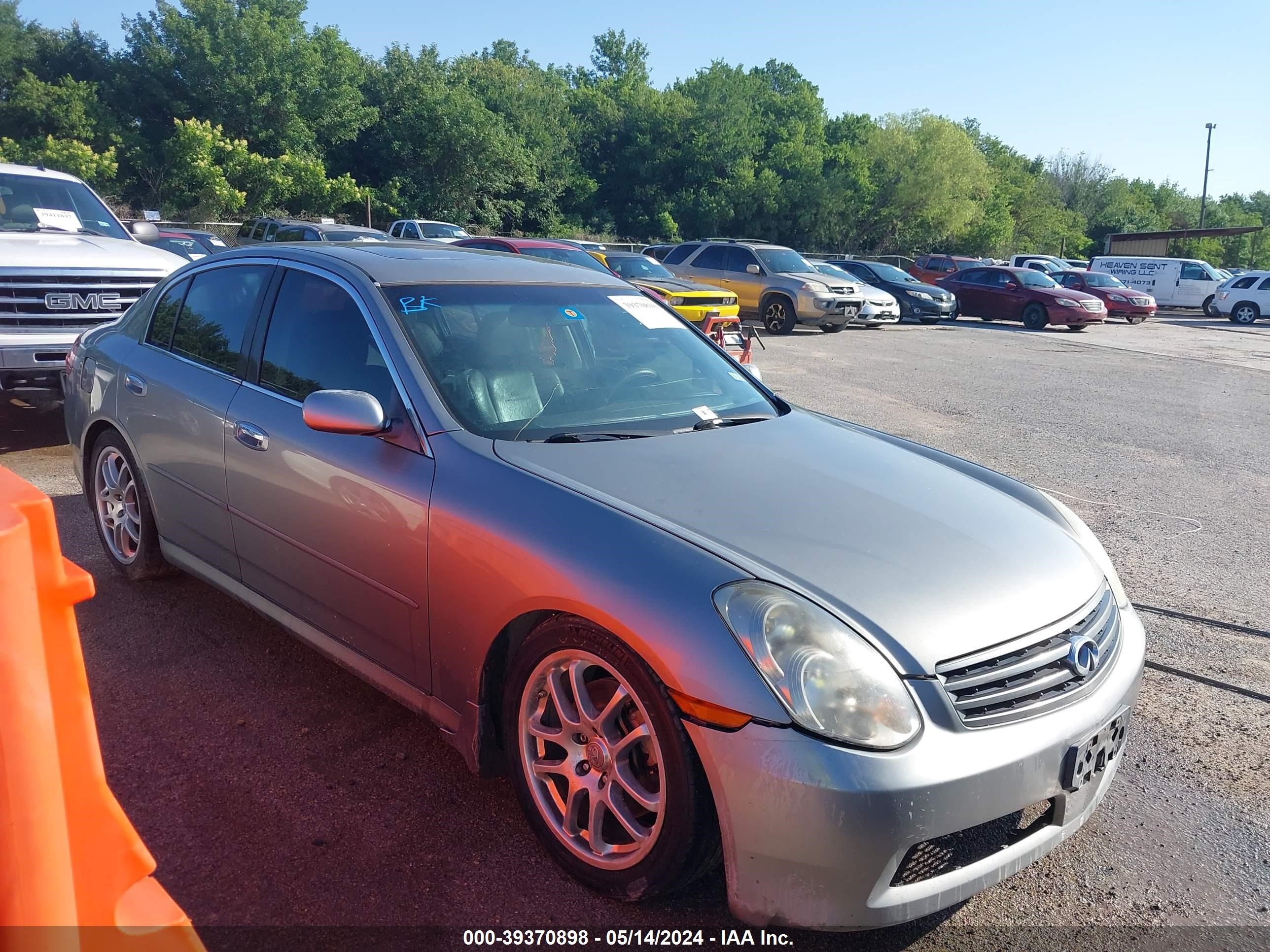 infiniti g 2006 jnkcv51e56m513783