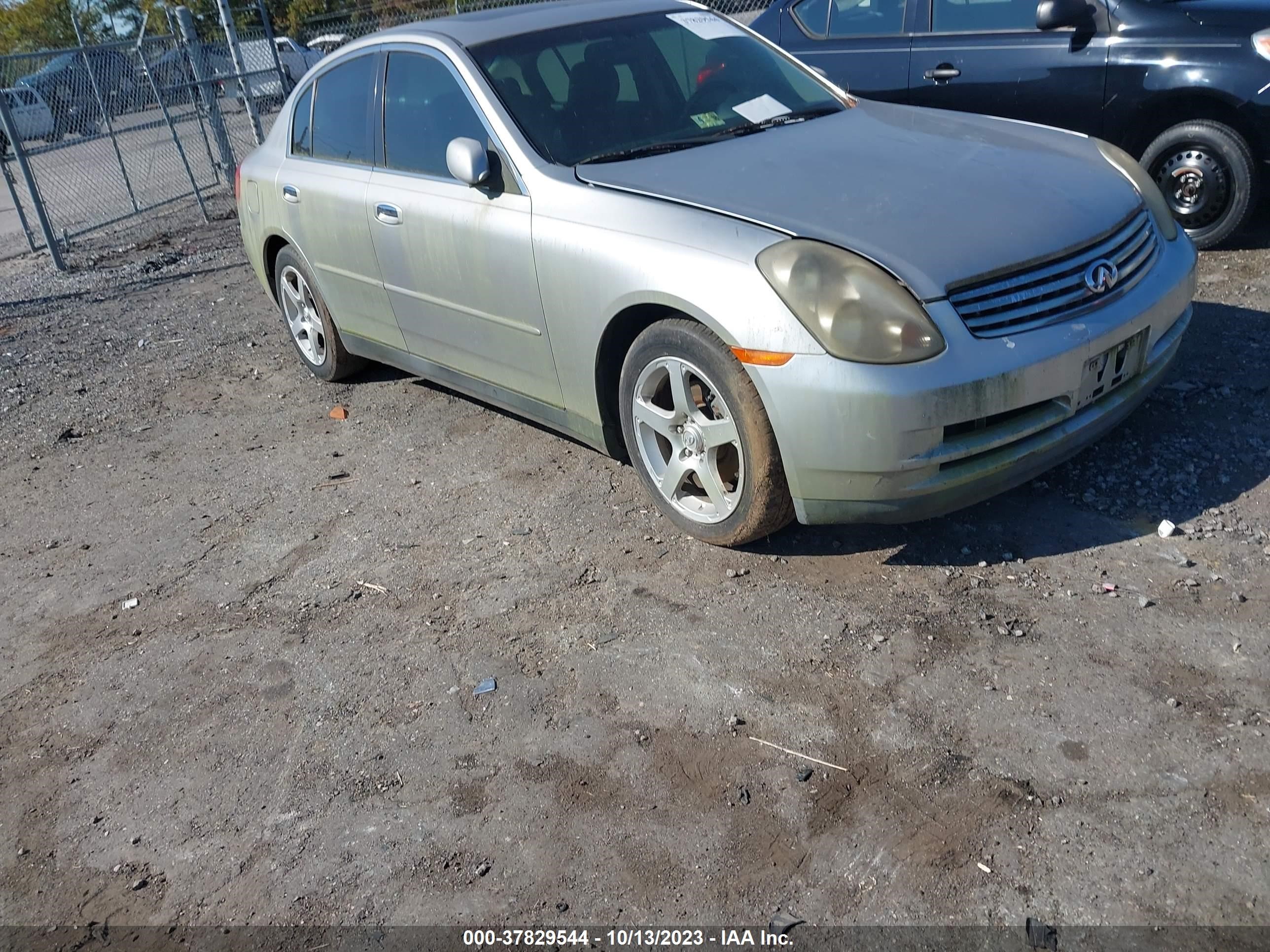 infiniti g 2003 jnkcv51e63m318528