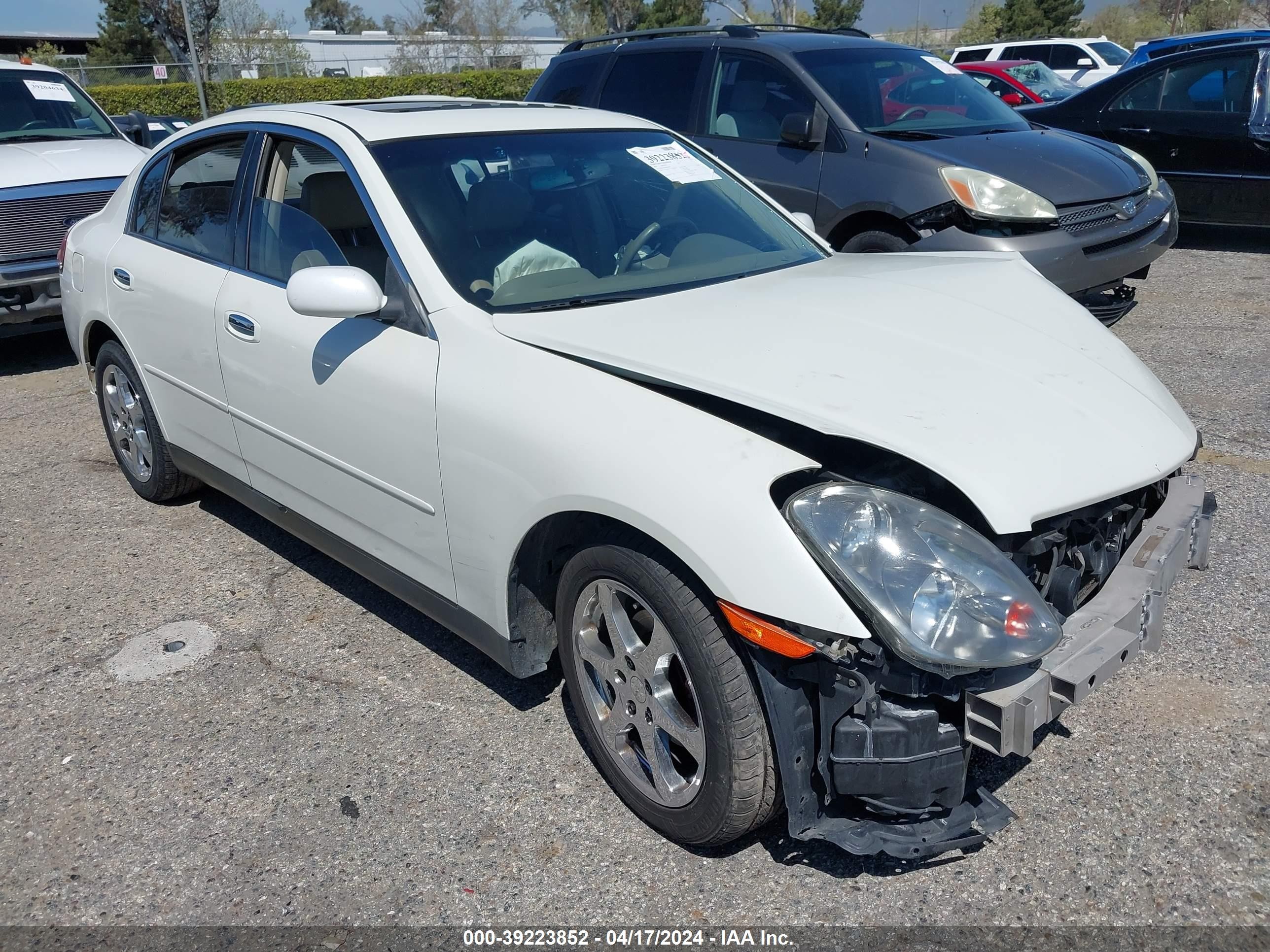 infiniti g 2004 jnkcv51e64m601609