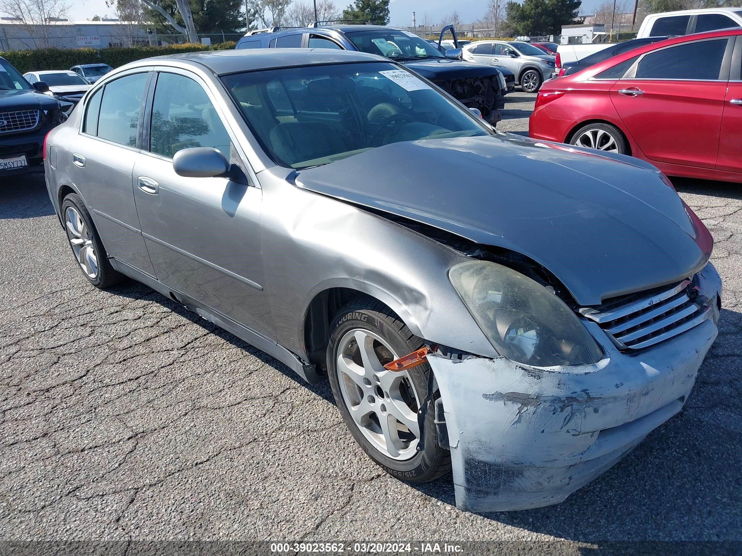 infiniti g 2004 jnkcv51e64m615297