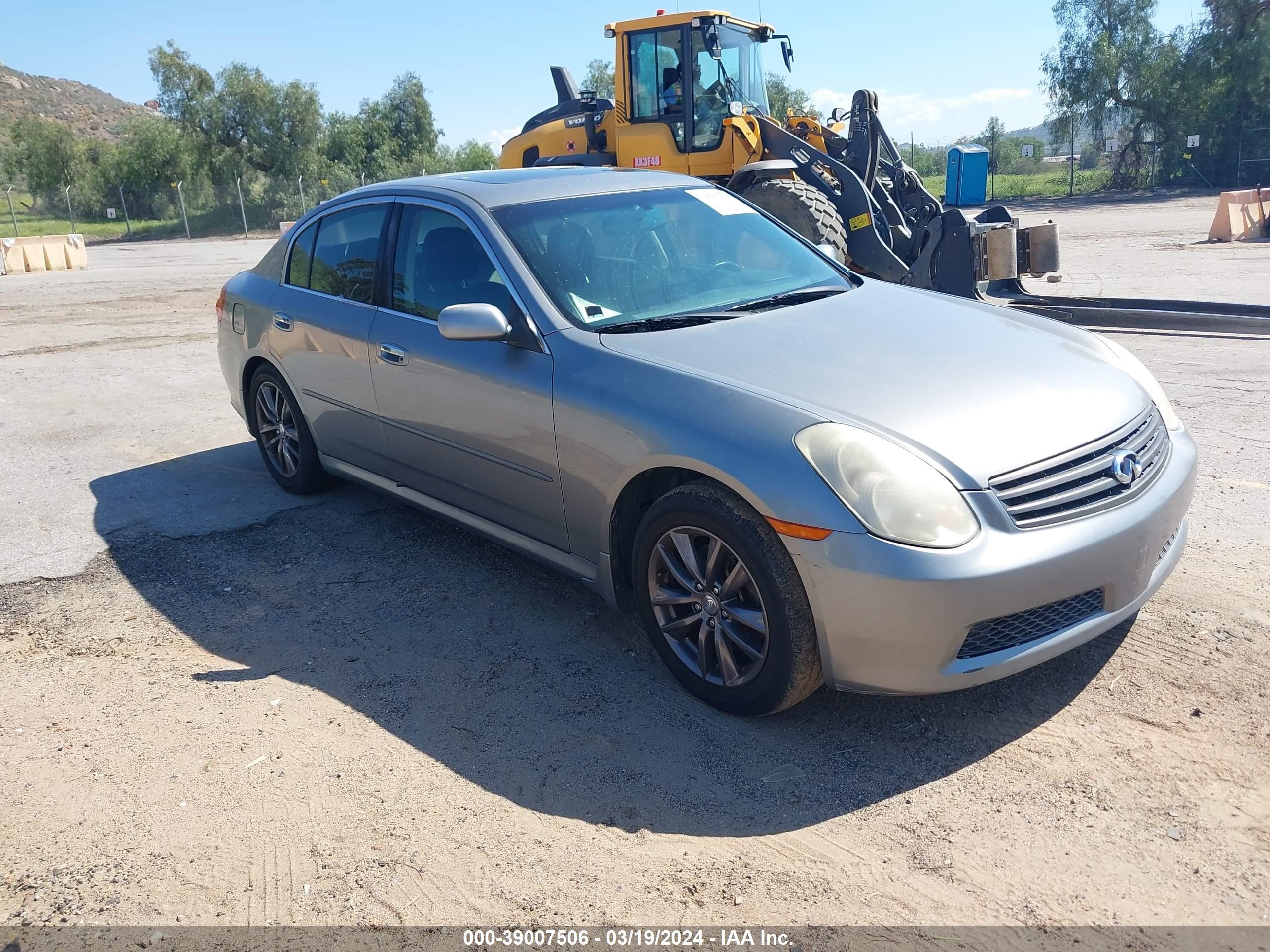 infiniti g 2006 jnkcv51e76m503188