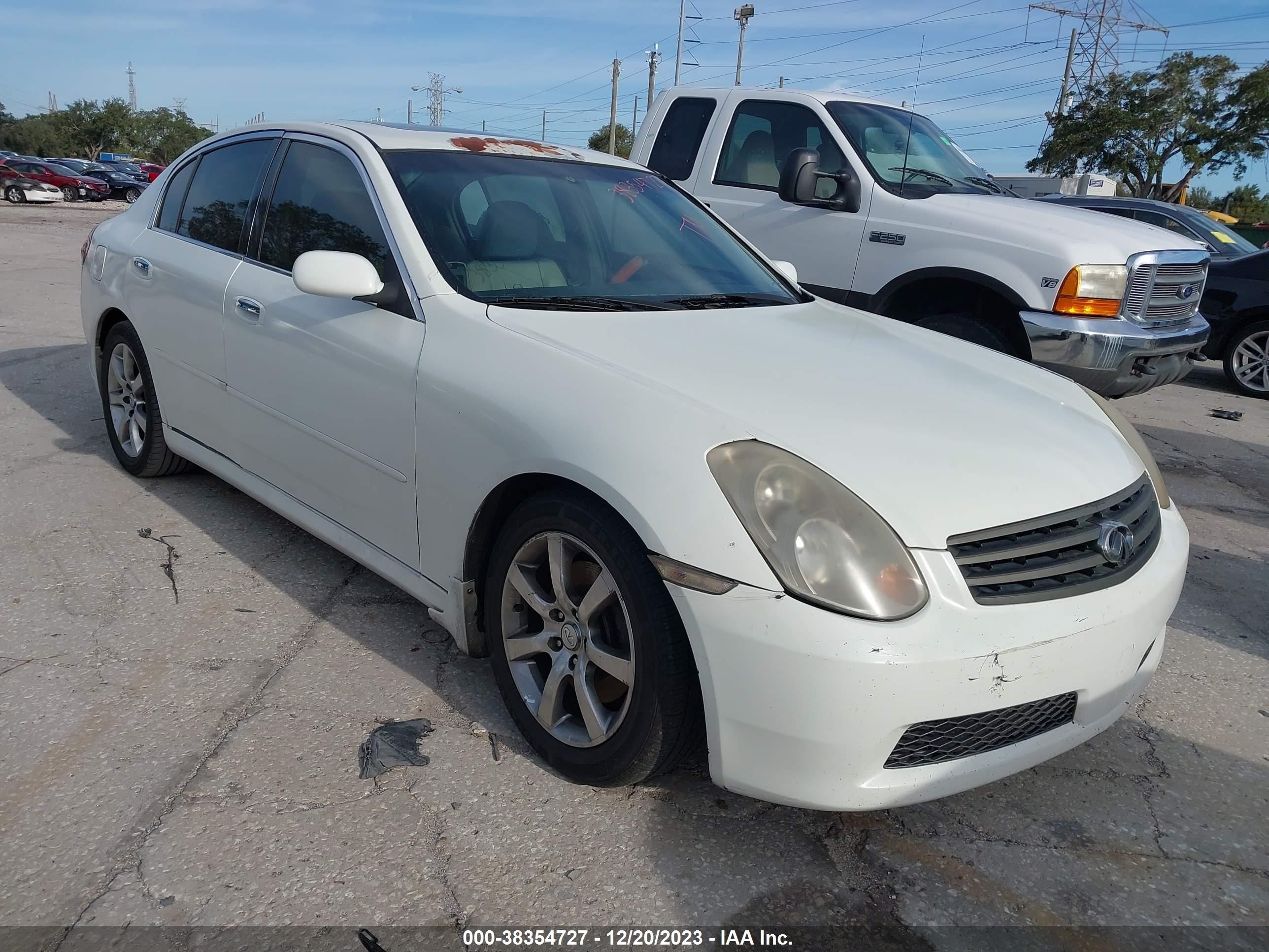 infiniti g 2005 jnkcv51e85m224928