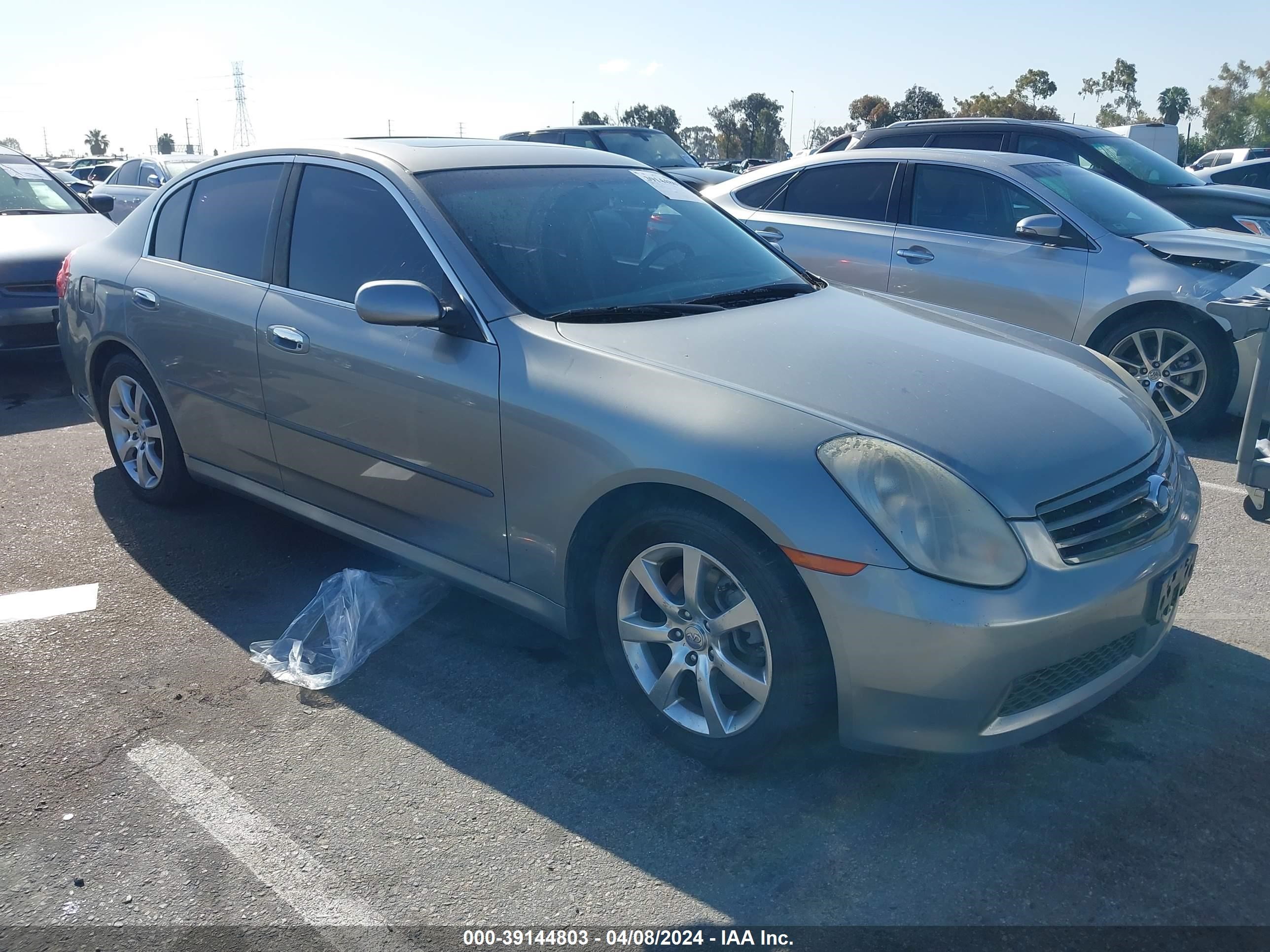 infiniti g 2006 jnkcv51e96m514127