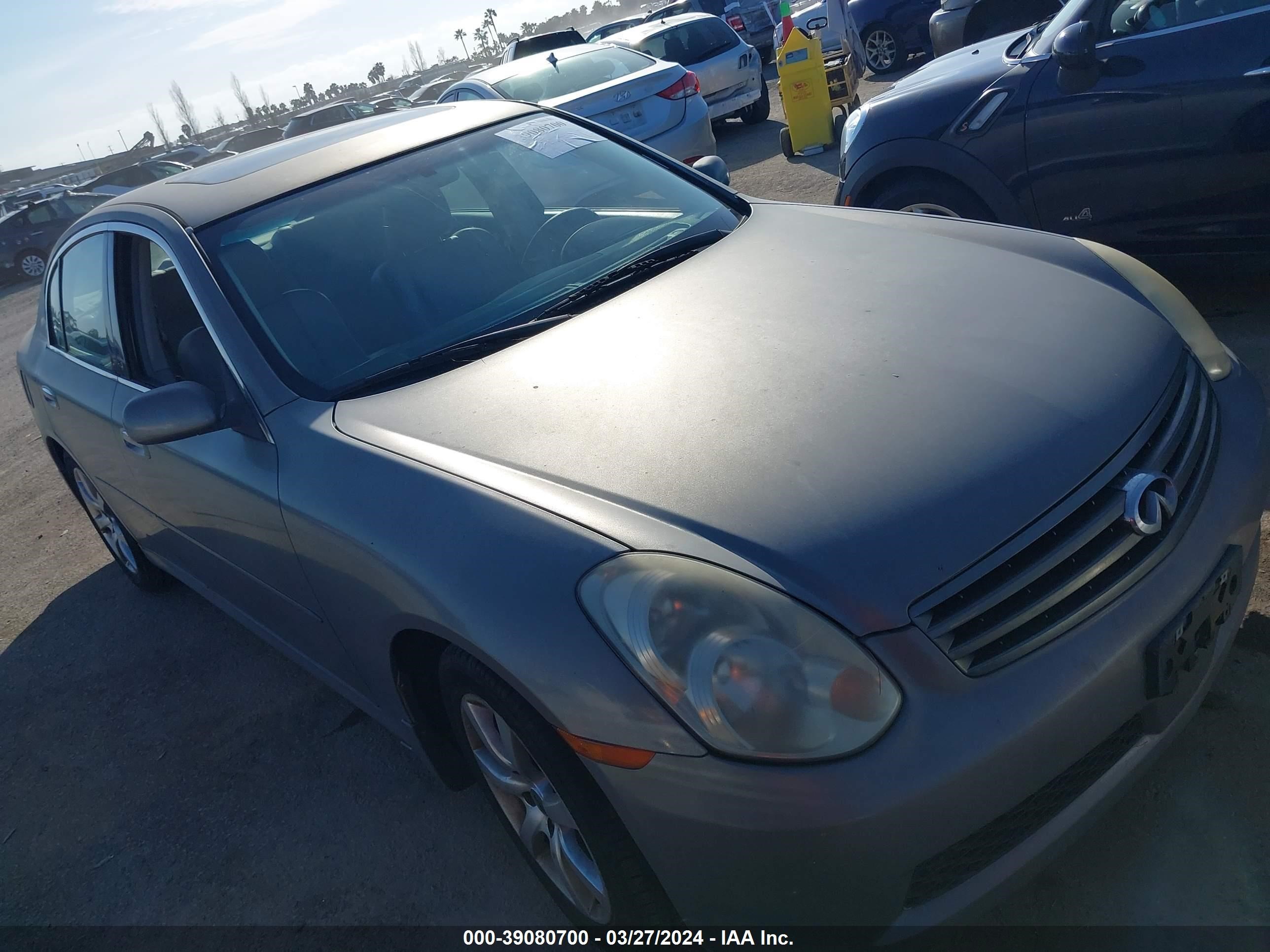 infiniti g 2006 jnkcv51e96m522387