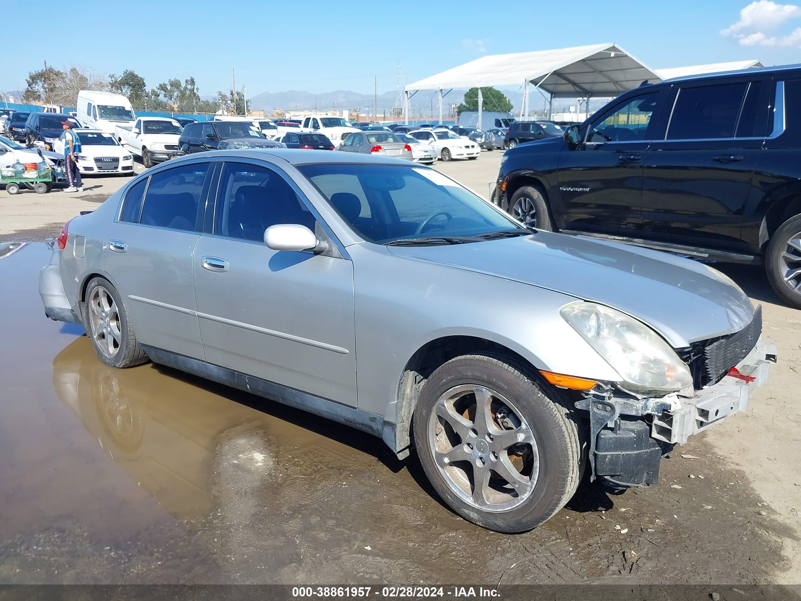 infiniti g 2003 jnkcv51ex3m324672