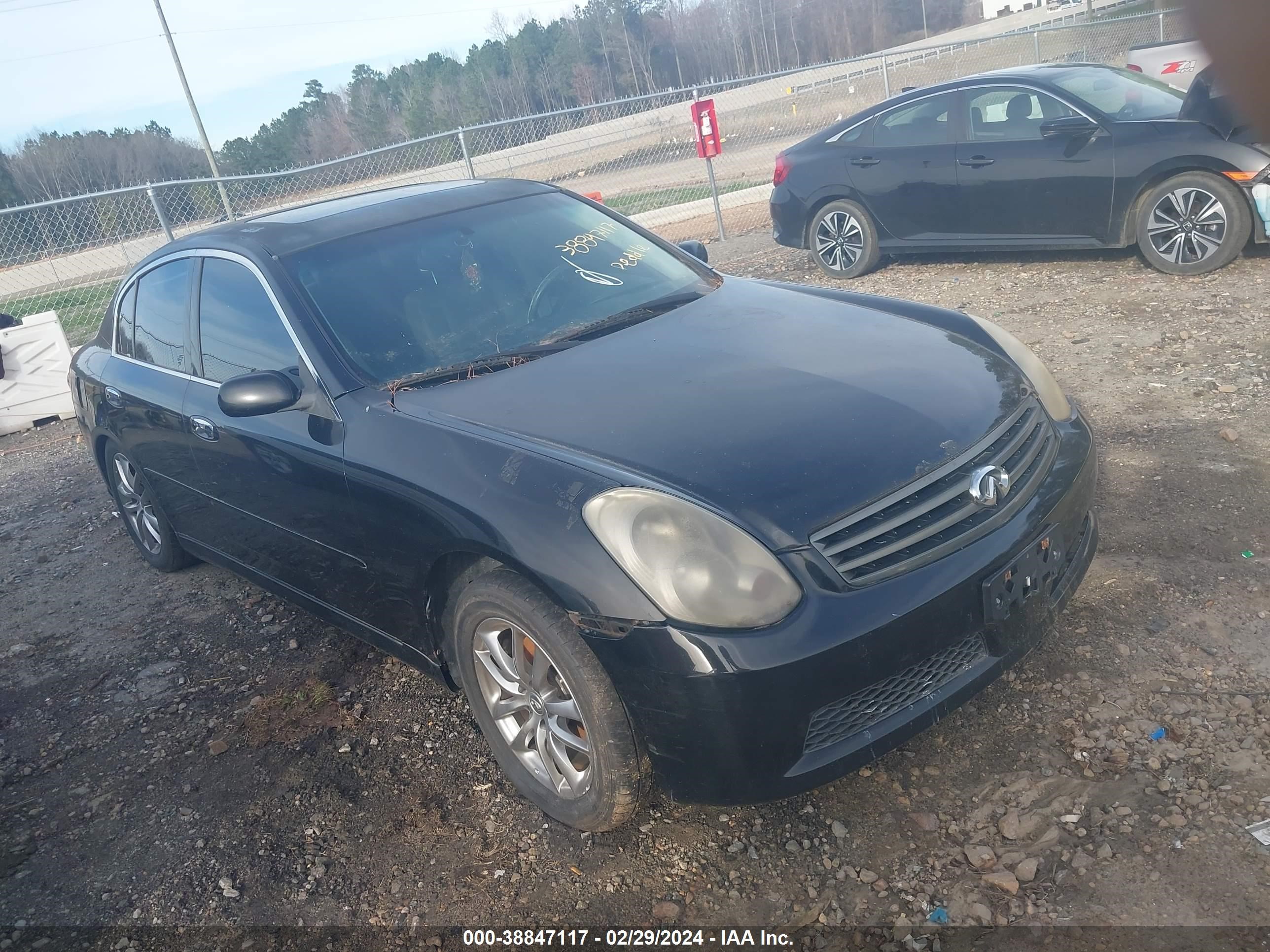 infiniti g 2005 jnkcv51ex5m206981