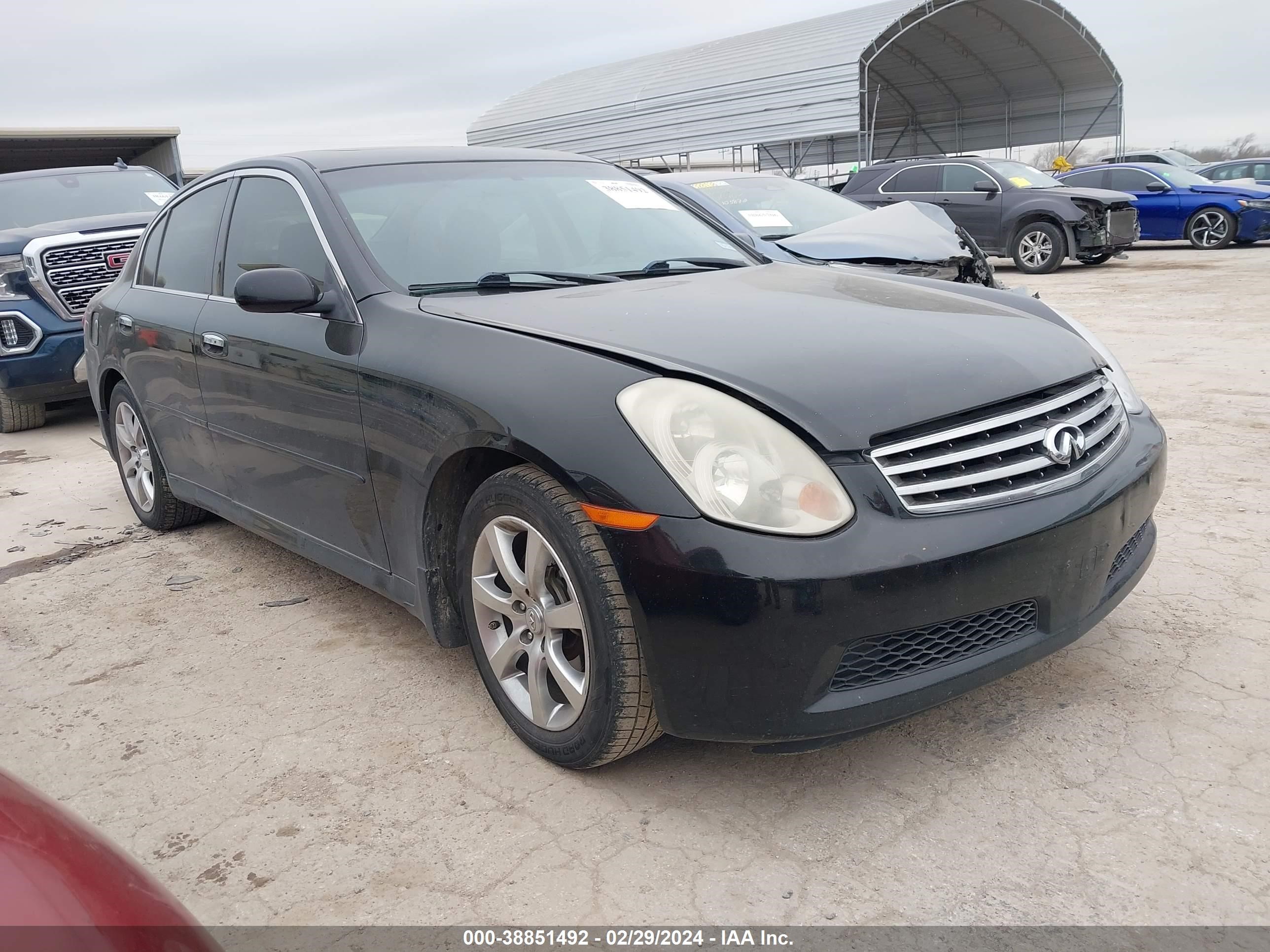 infiniti g 2006 jnkcv51ex6m516520