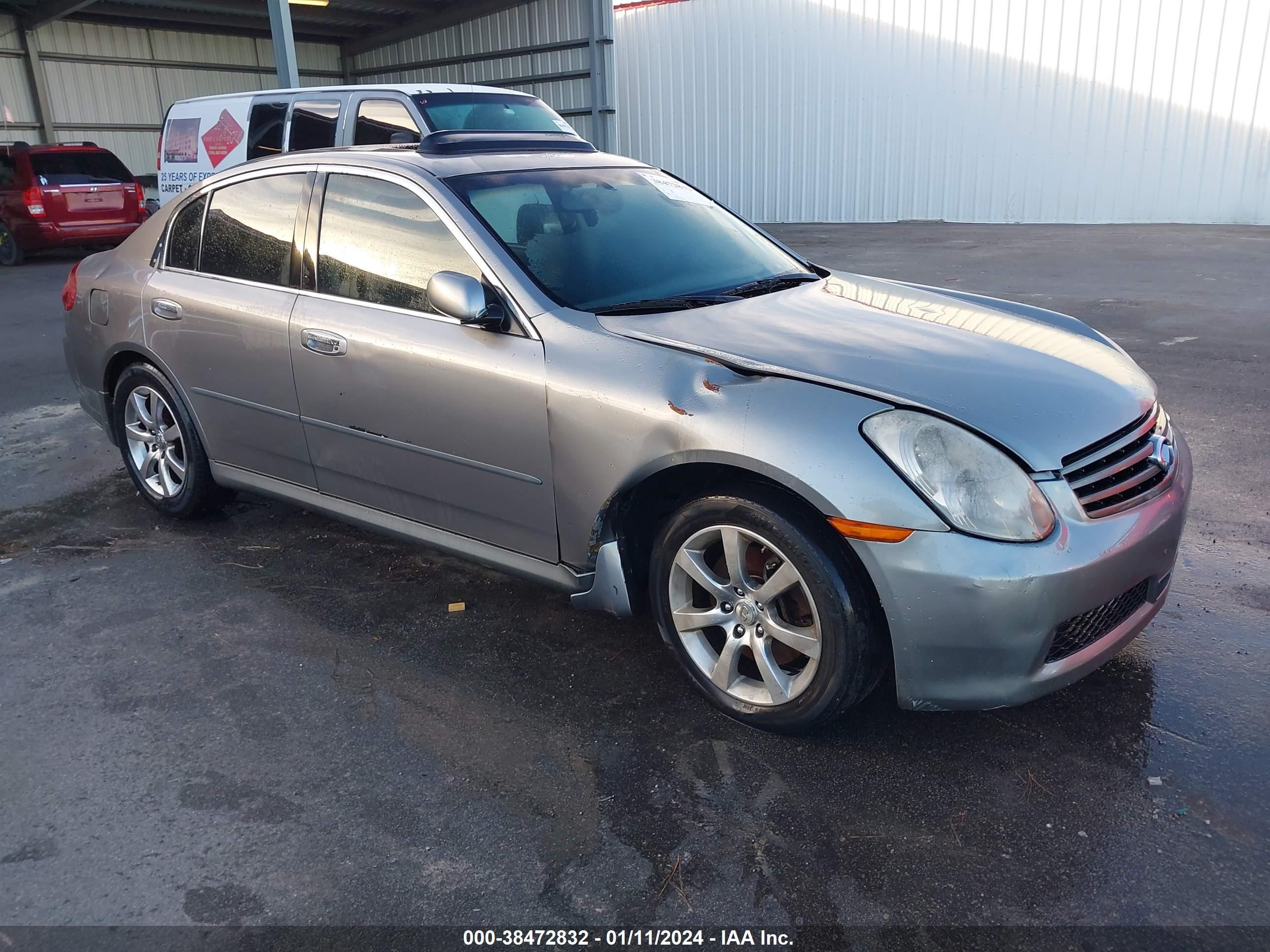 infiniti g 2006 jnkcv51f16m612612