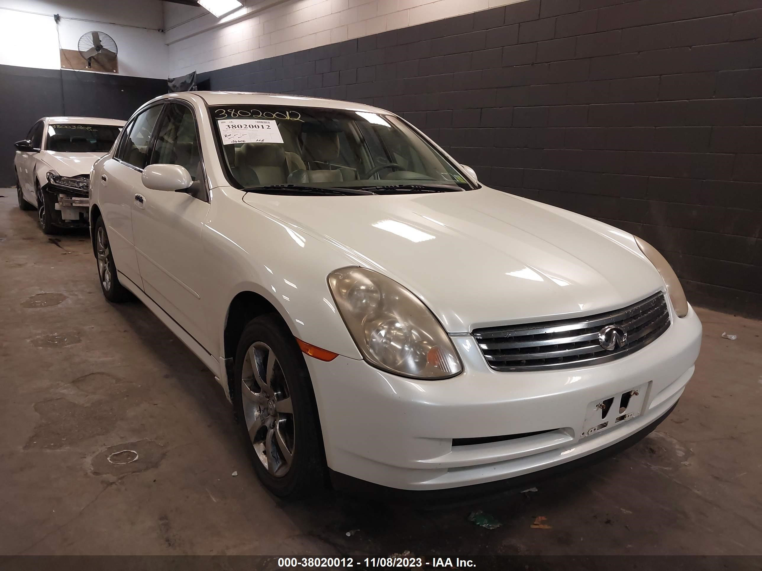 infiniti g 2006 jnkcv51f46m611082