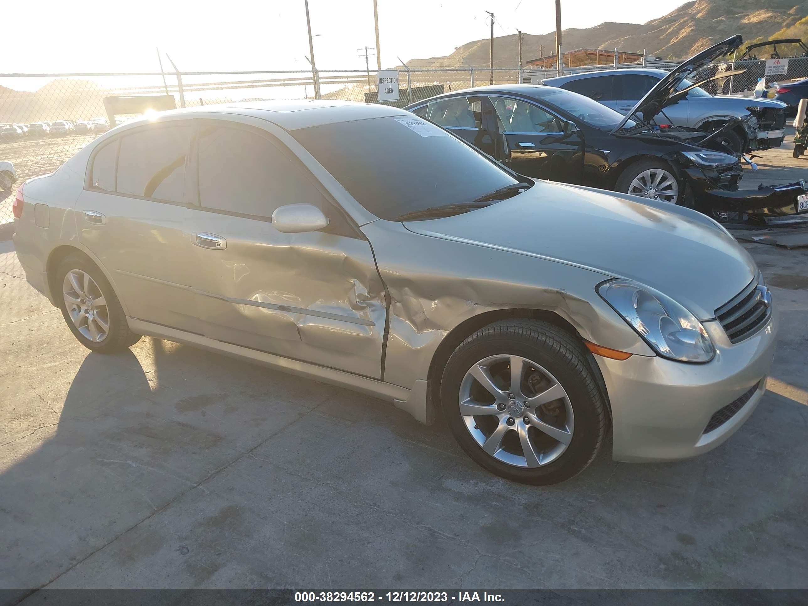 infiniti g 2005 jnkcv51f55m309198