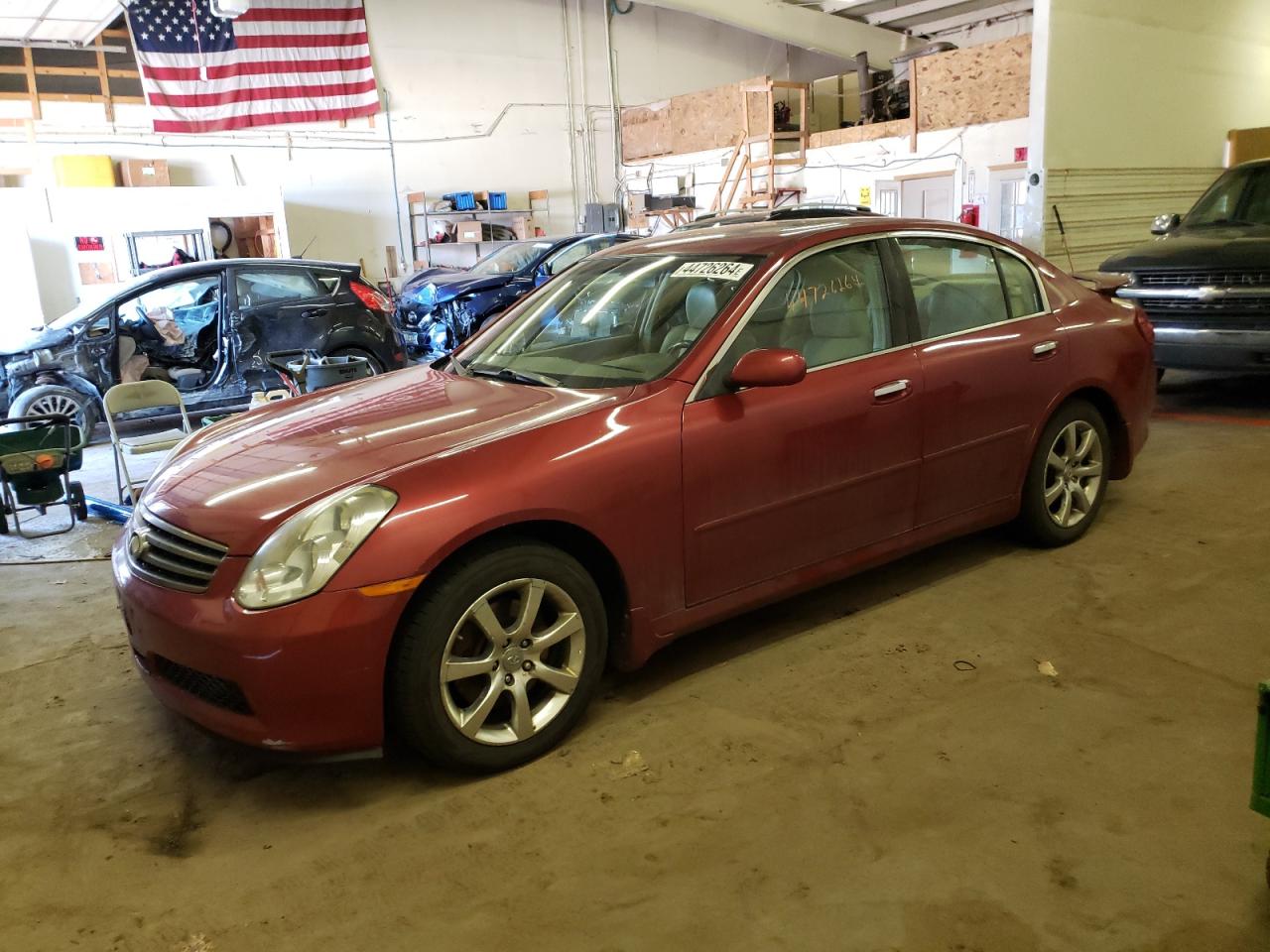 infiniti g 2006 jnkcv51f56m613312