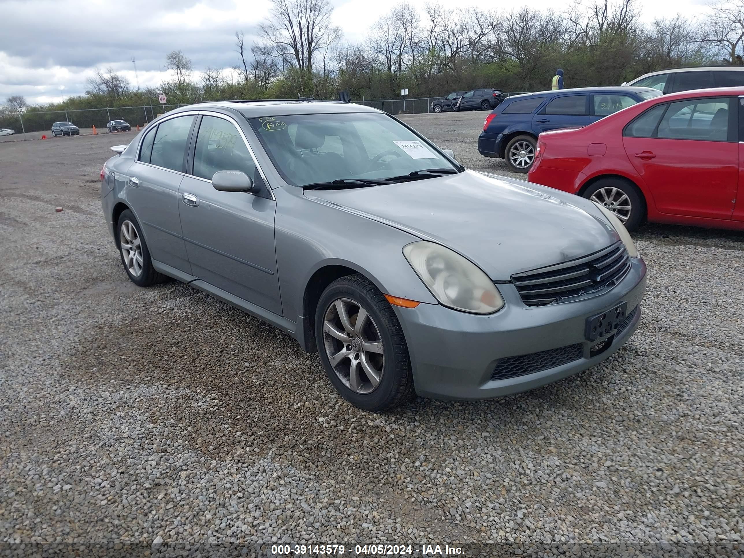 infiniti  2005 jnkcv51f65m309081