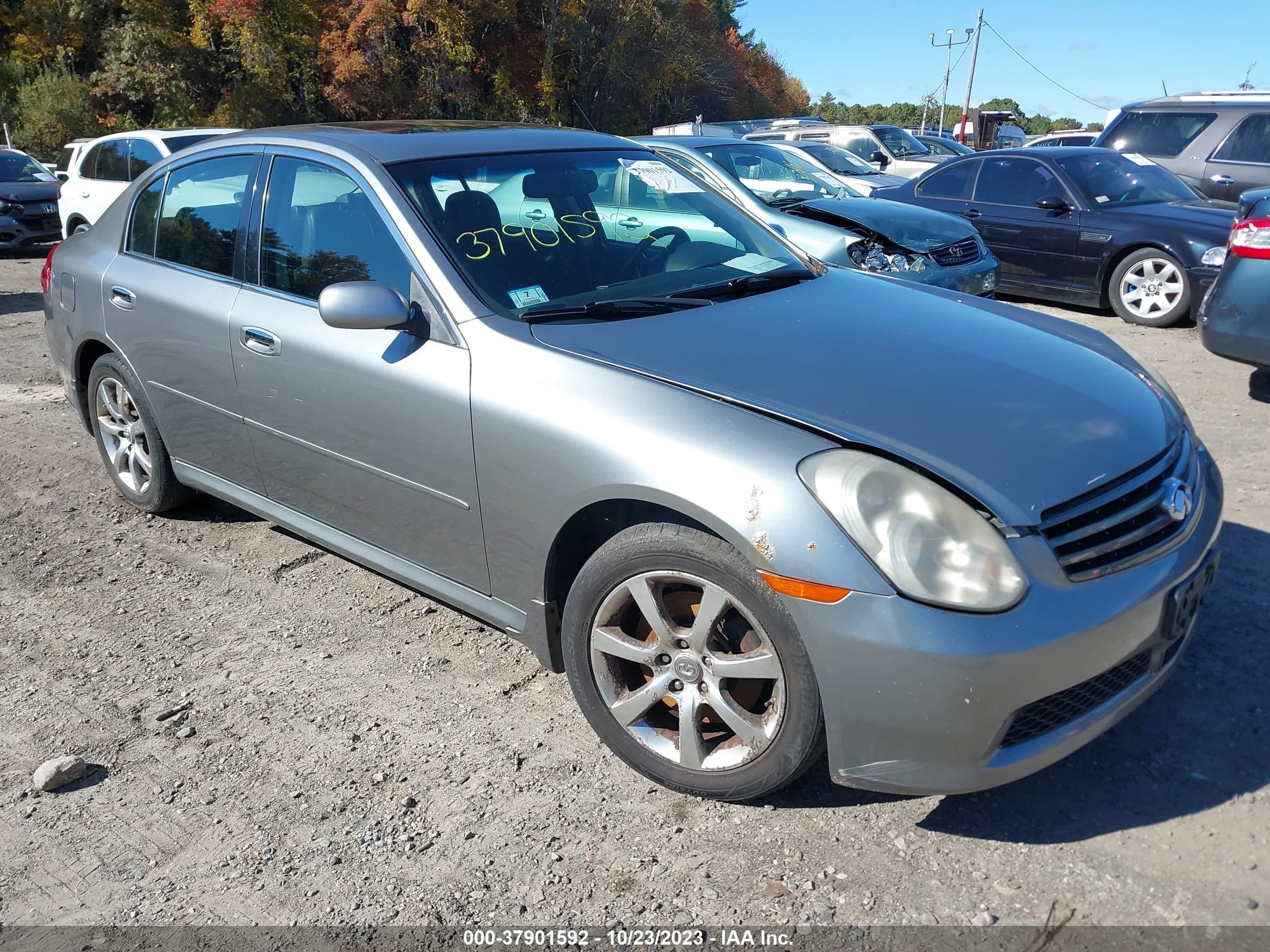 infiniti g 2006 jnkcv51f86m614356