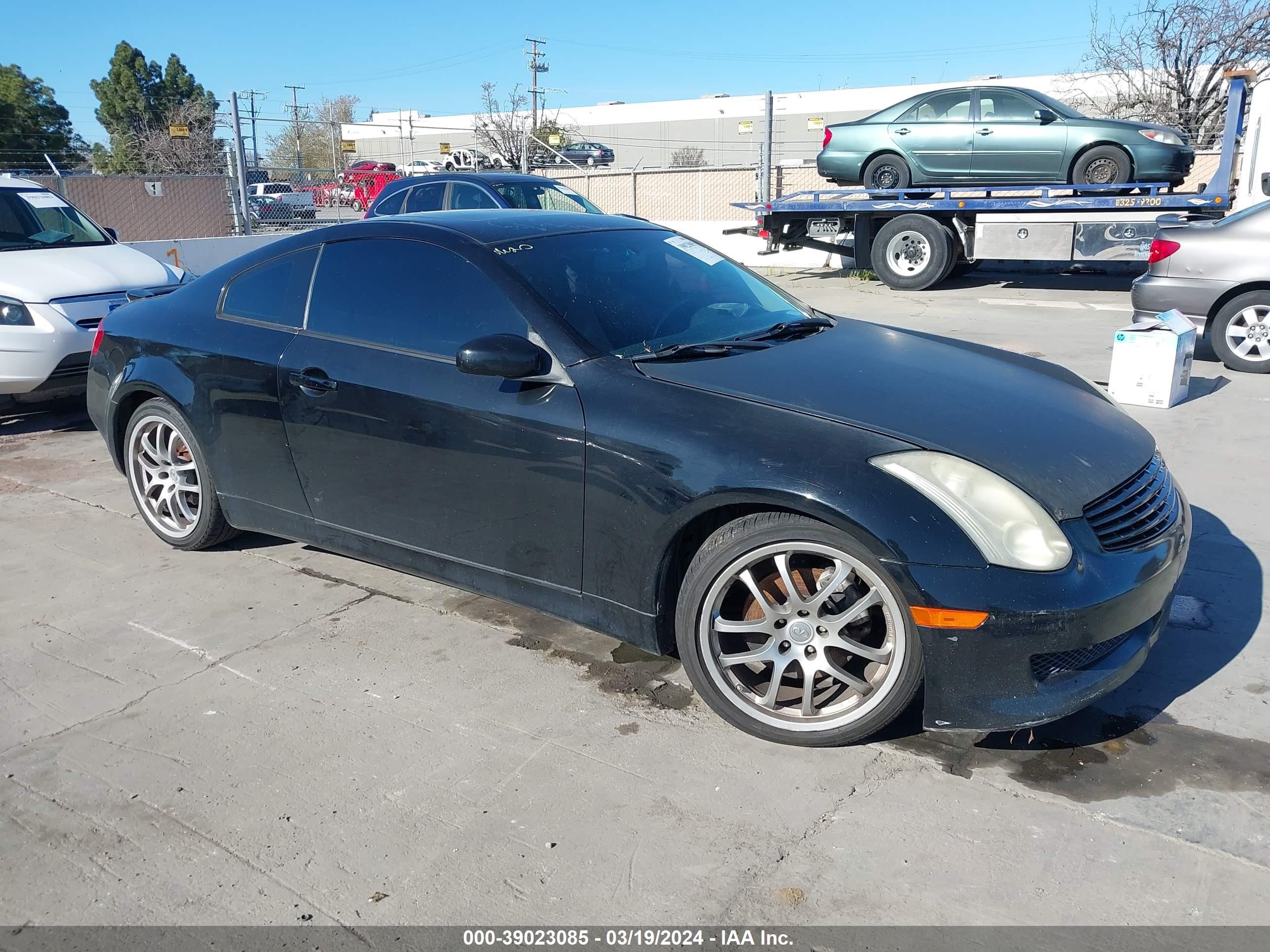 infiniti g 2006 jnkcv54e26m707053