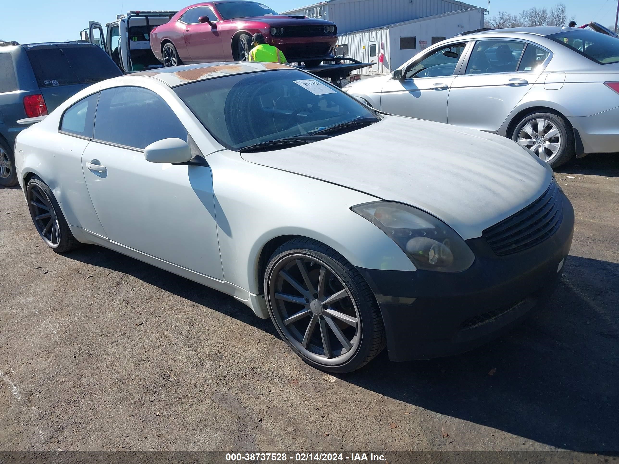 infiniti g 2006 jnkcv54e46m719219