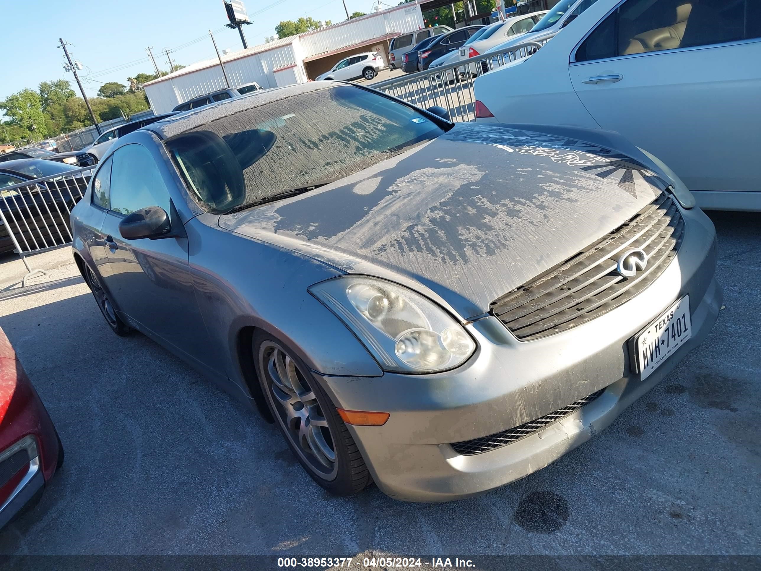 infiniti g 2006 jnkcv54e56m701683