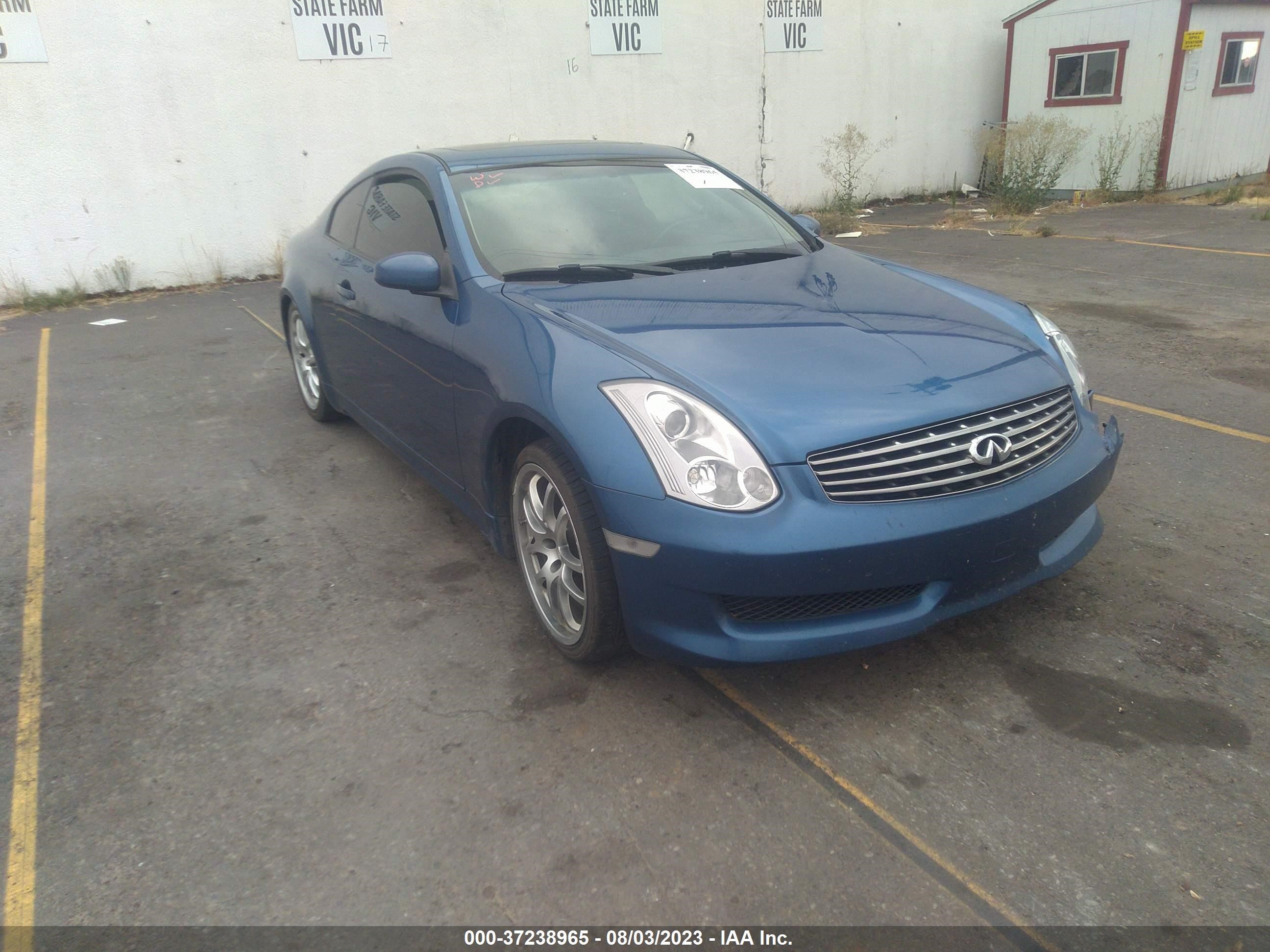 infiniti g 2006 jnkcv54e66m716354