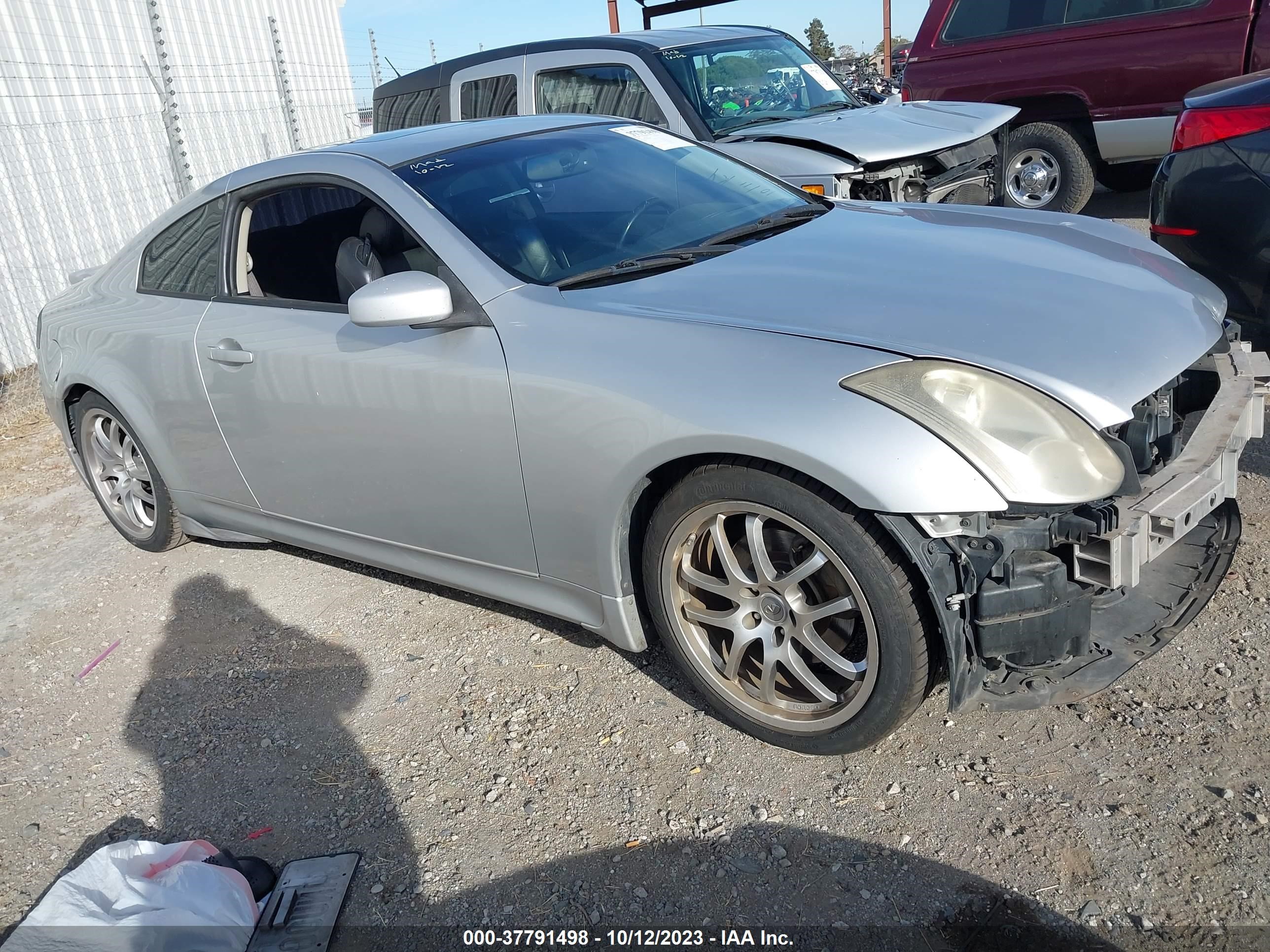 infiniti g 2007 jnkcv54e67m909685