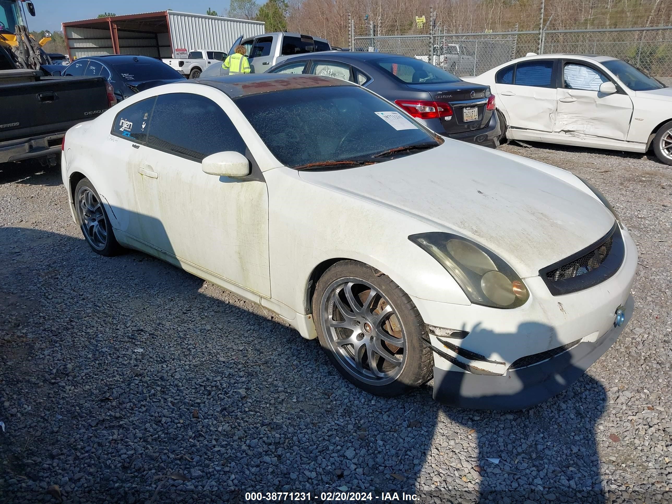 infiniti g 2005 jnkcv54e75m404042