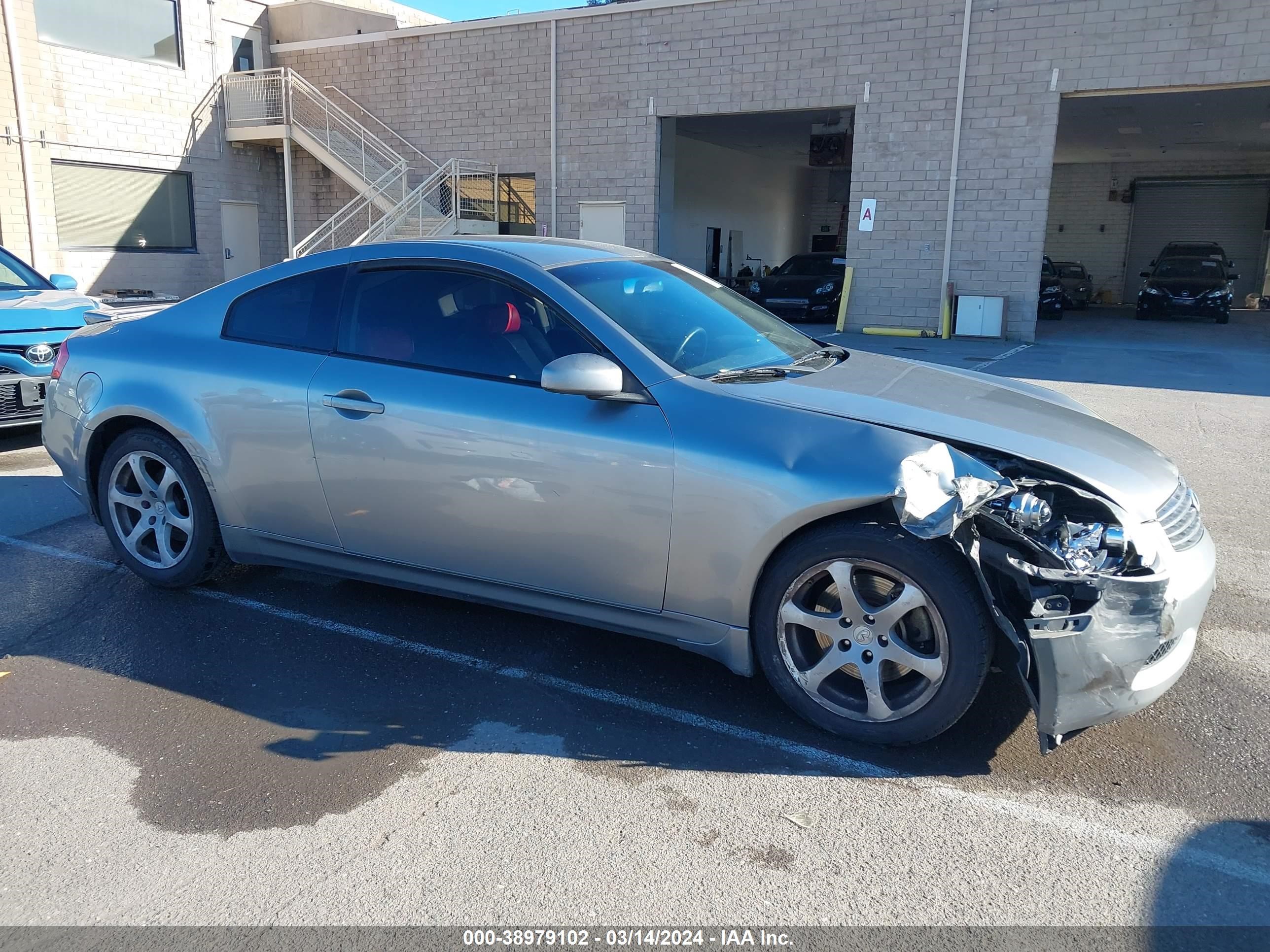 infiniti g 2006 jnkcv54e76m722308