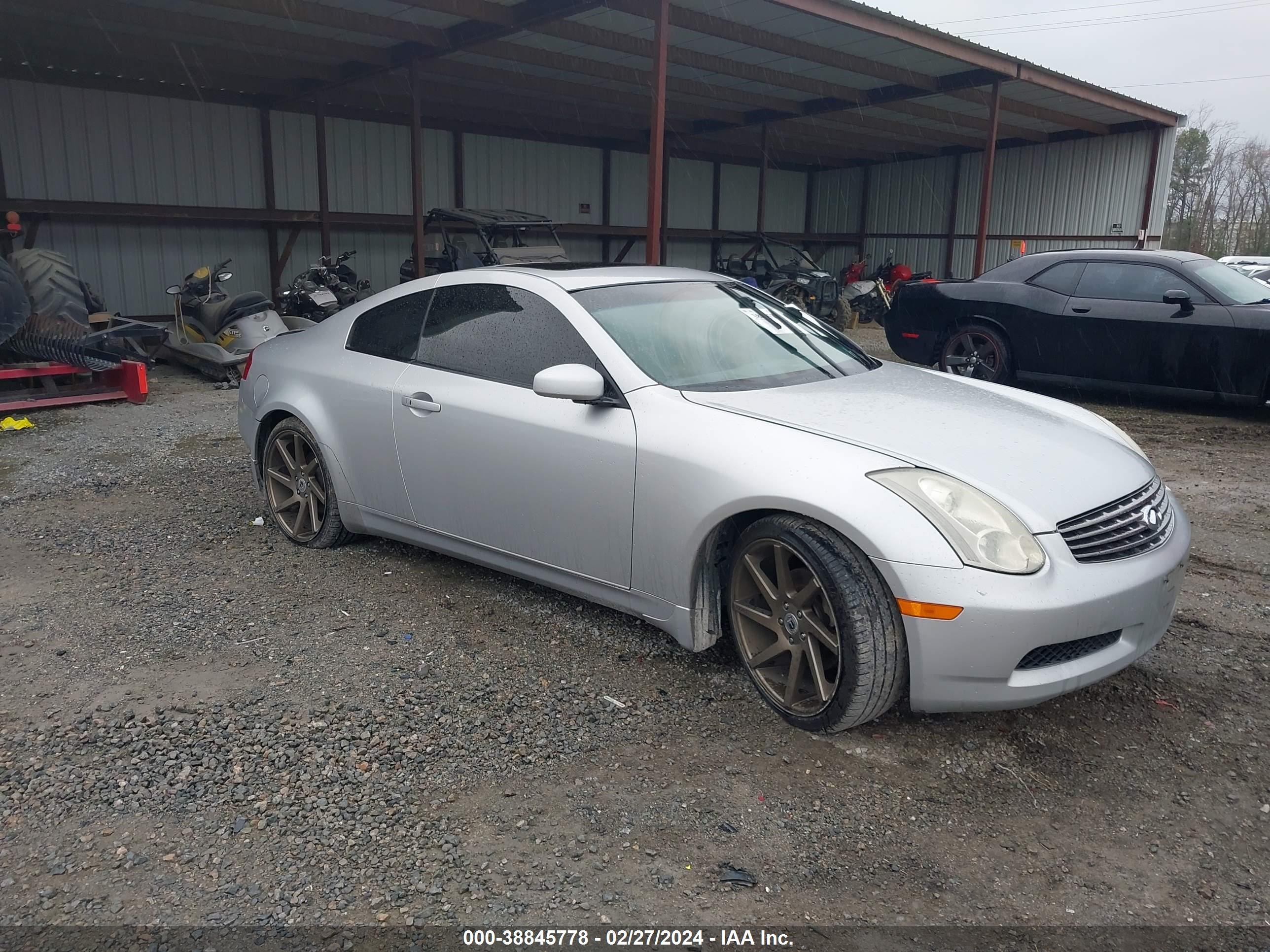 infiniti g 2006 jnkcv54ex6m717863