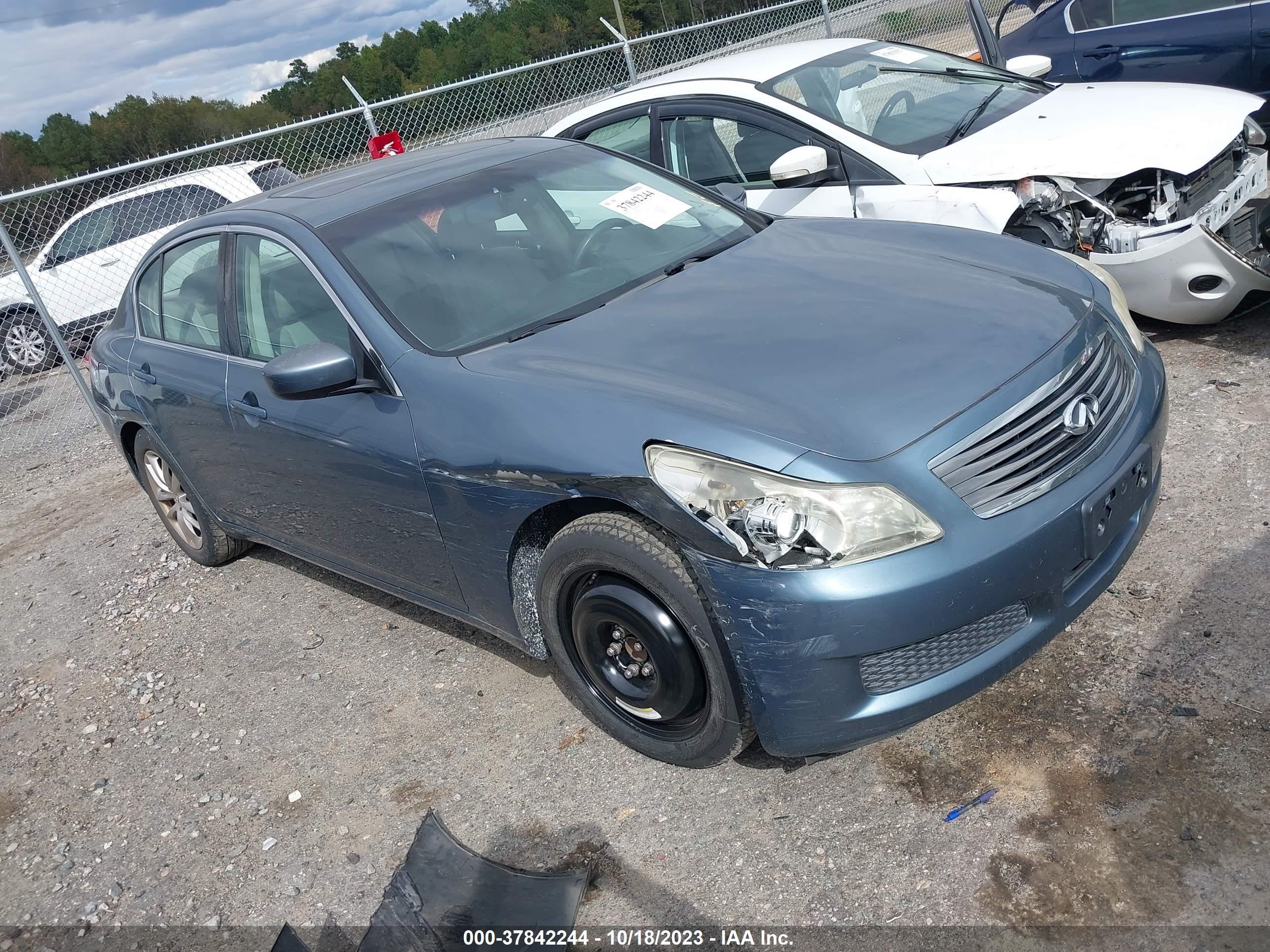 infiniti g 2009 jnkcv61e19m310755